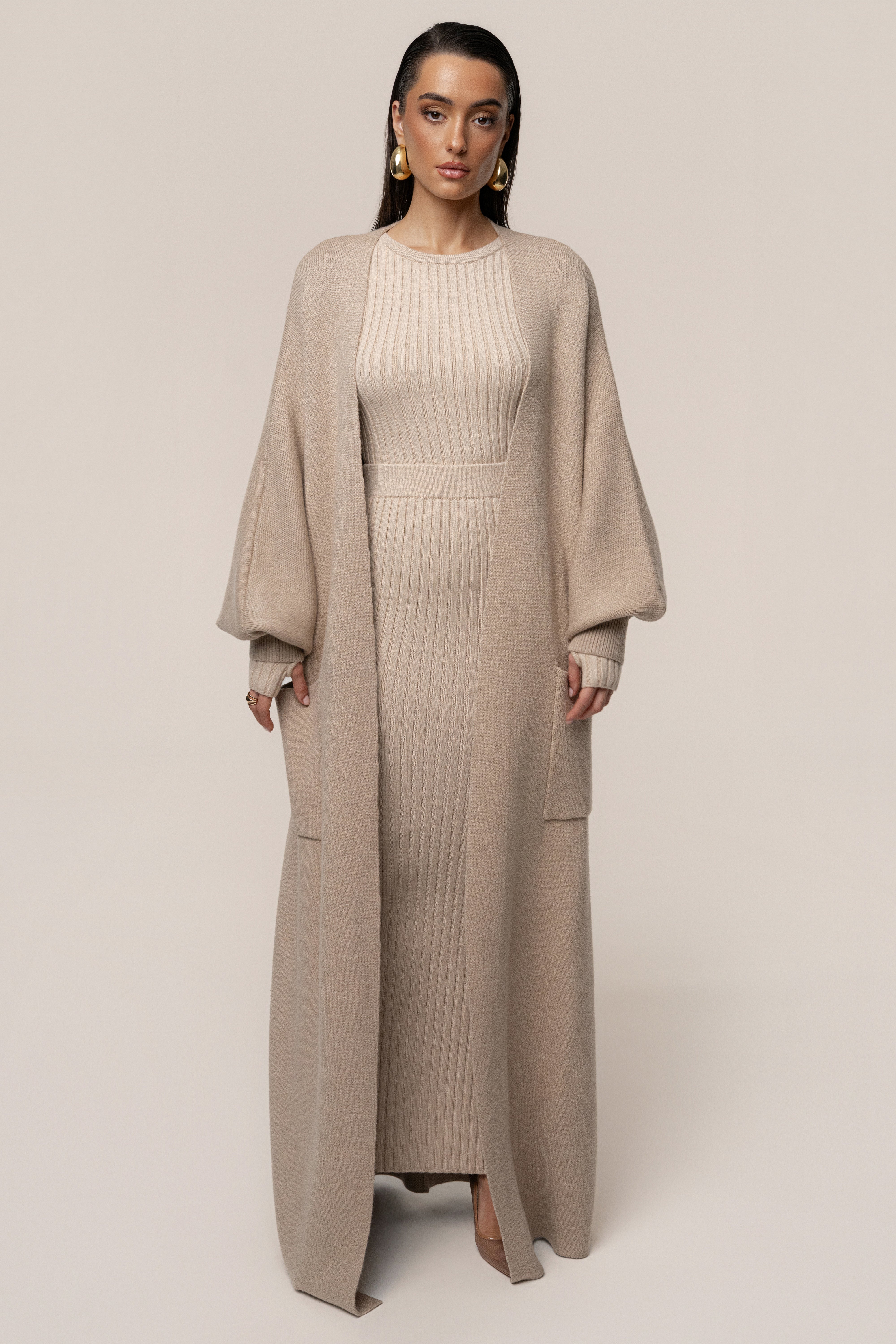 Beige Soft Embrace Cardigan