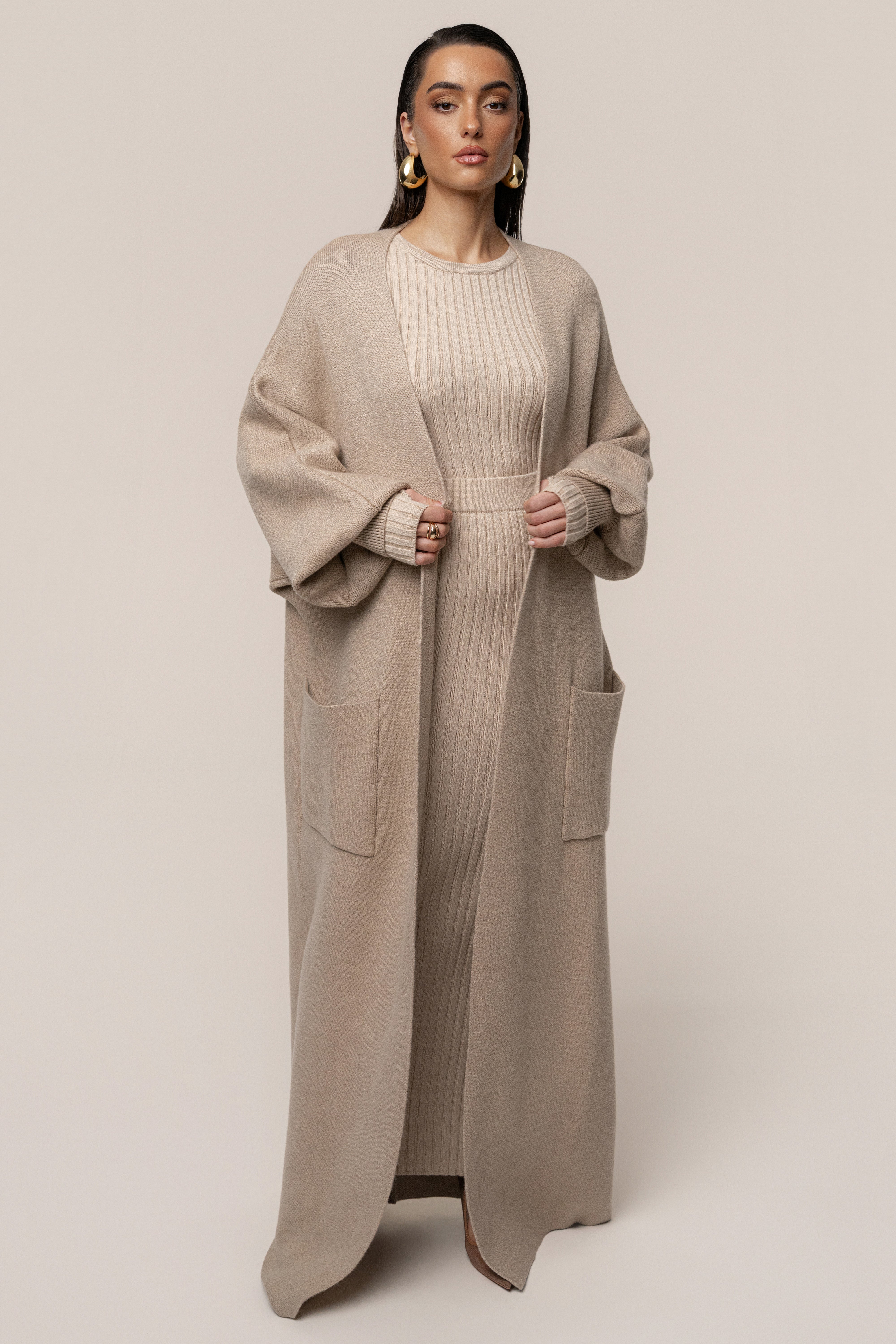 Beige Soft Embrace Cardigan