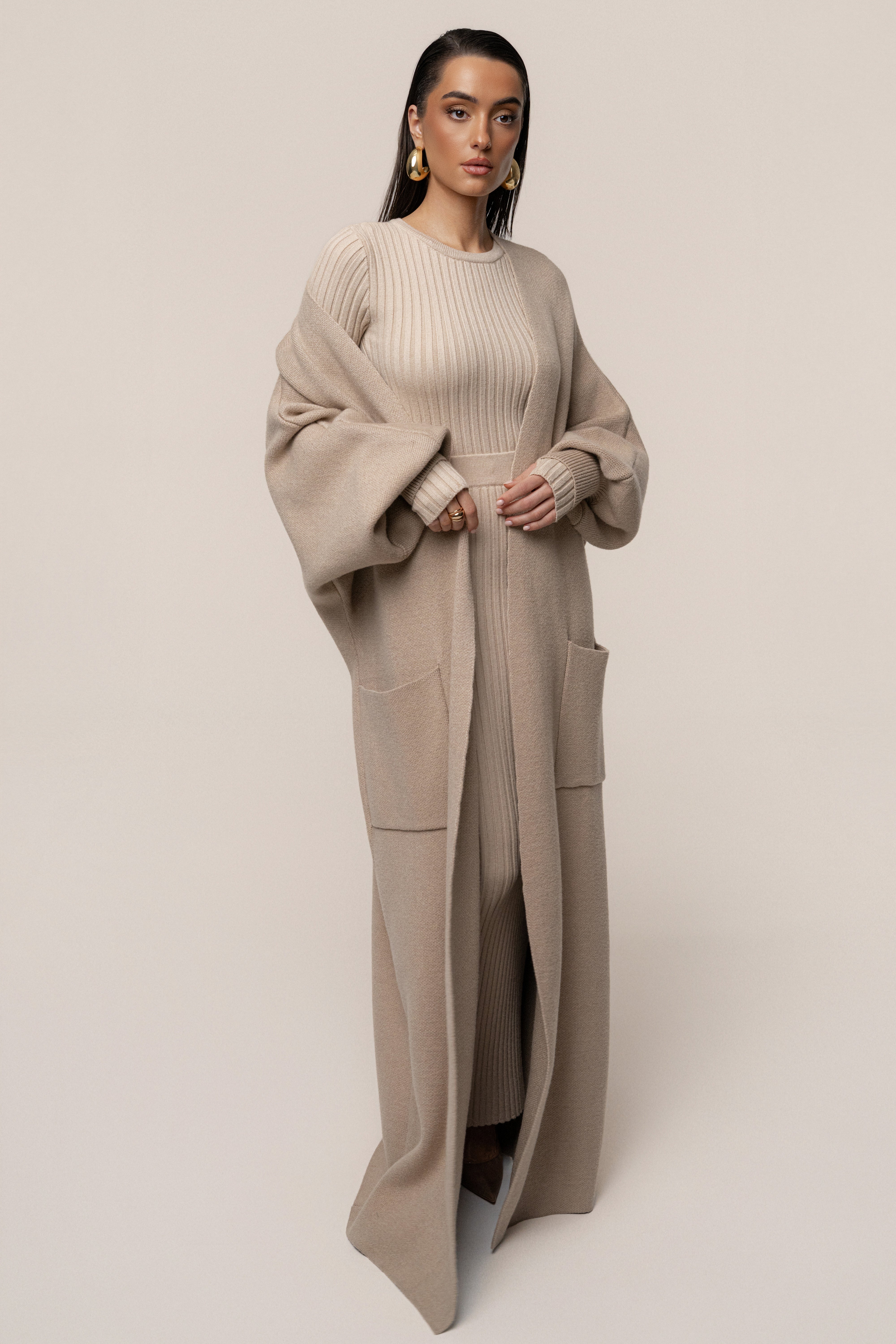 Beige Soft Embrace Cardigan