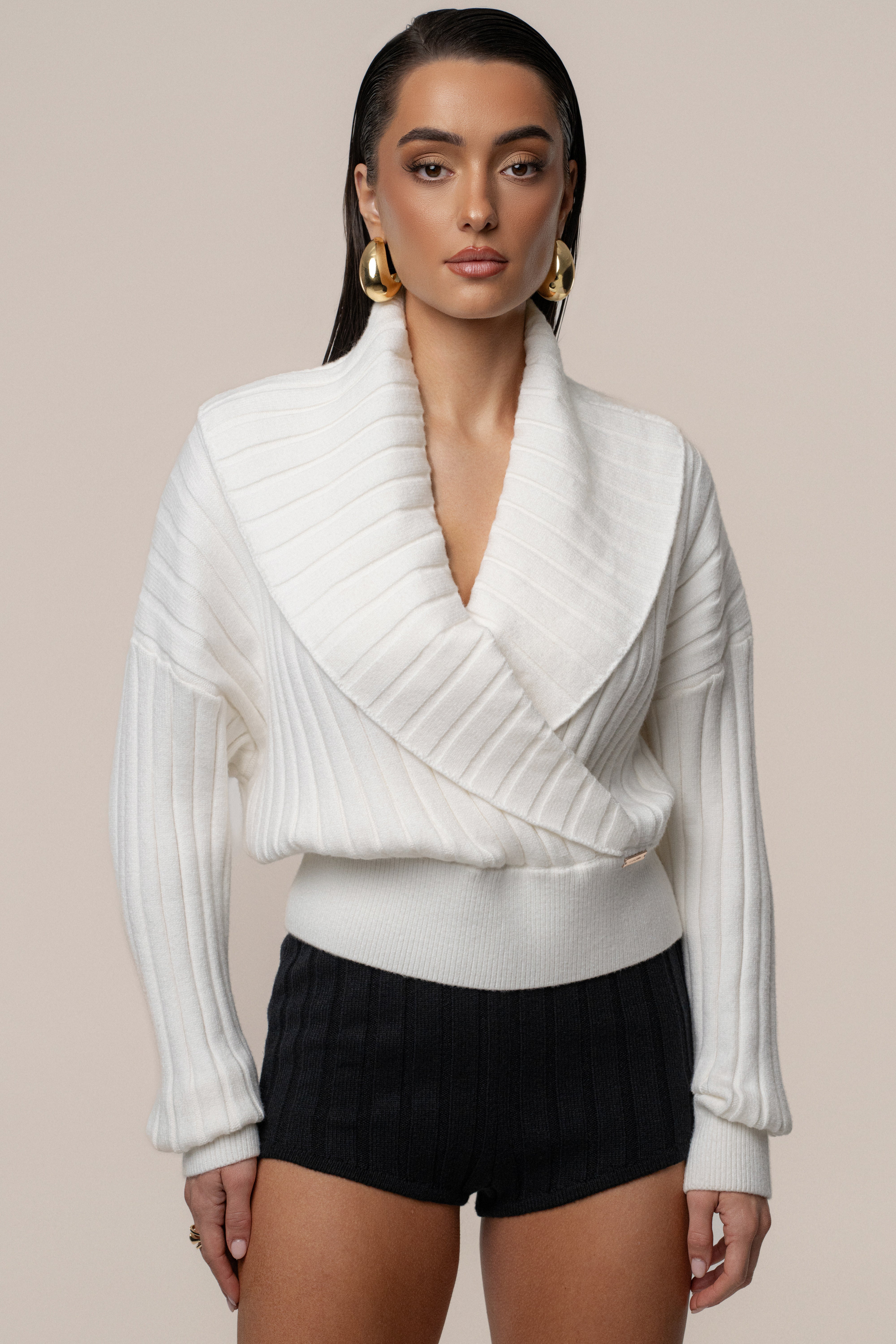 Ivory Ease Forward Knit Top