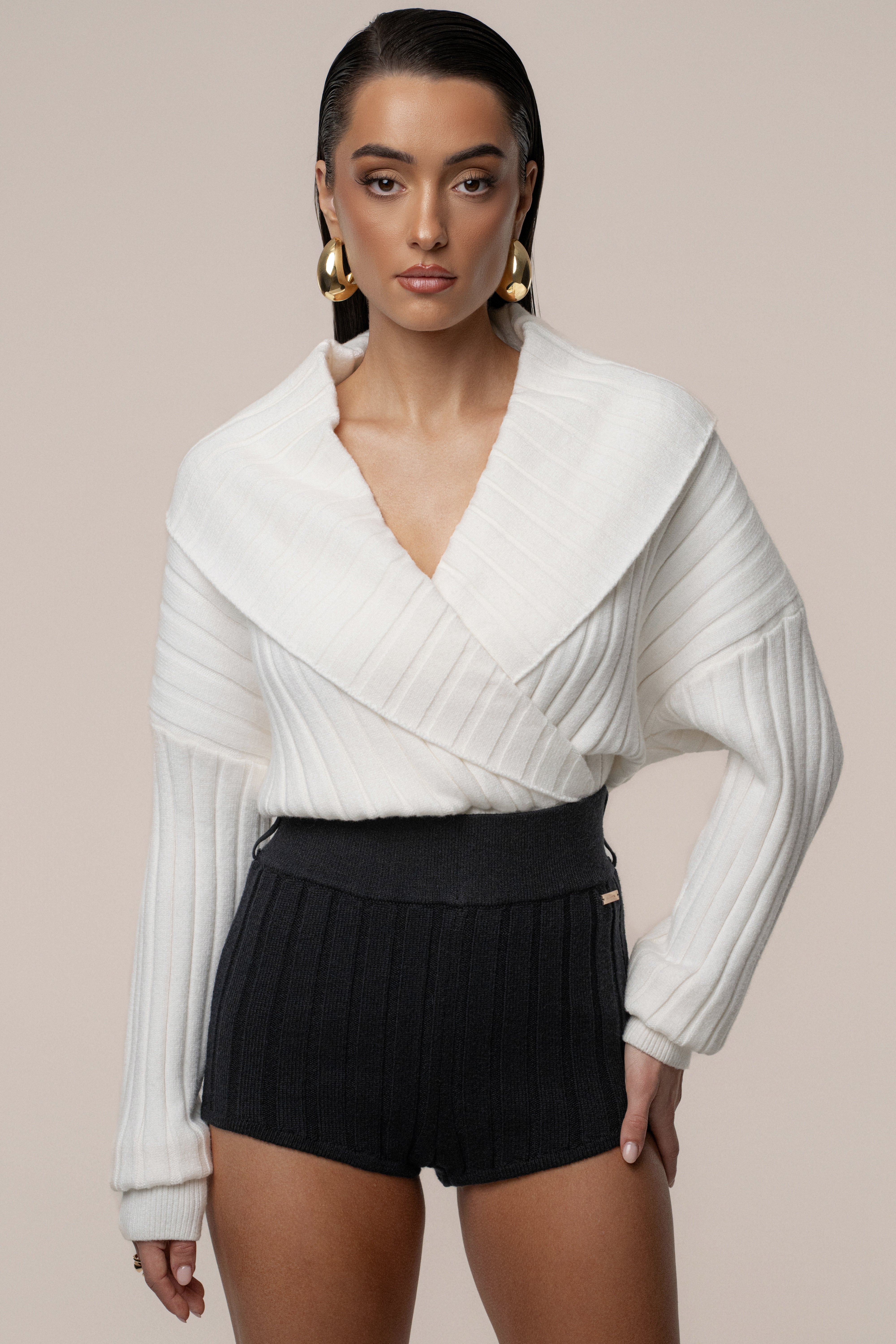 Ivory Ease Forward Knit Top