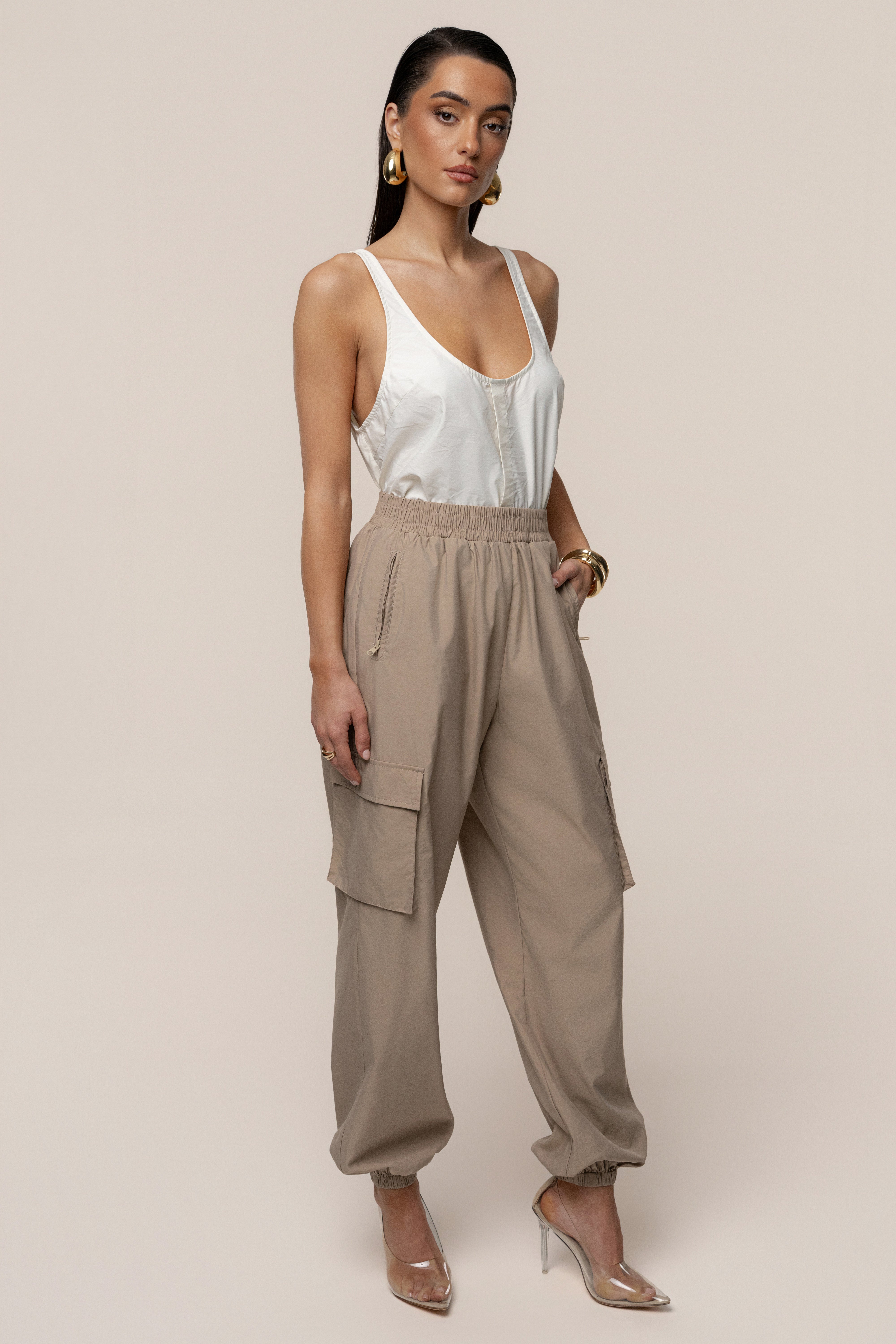 Ivory Active Scoop Neck Top