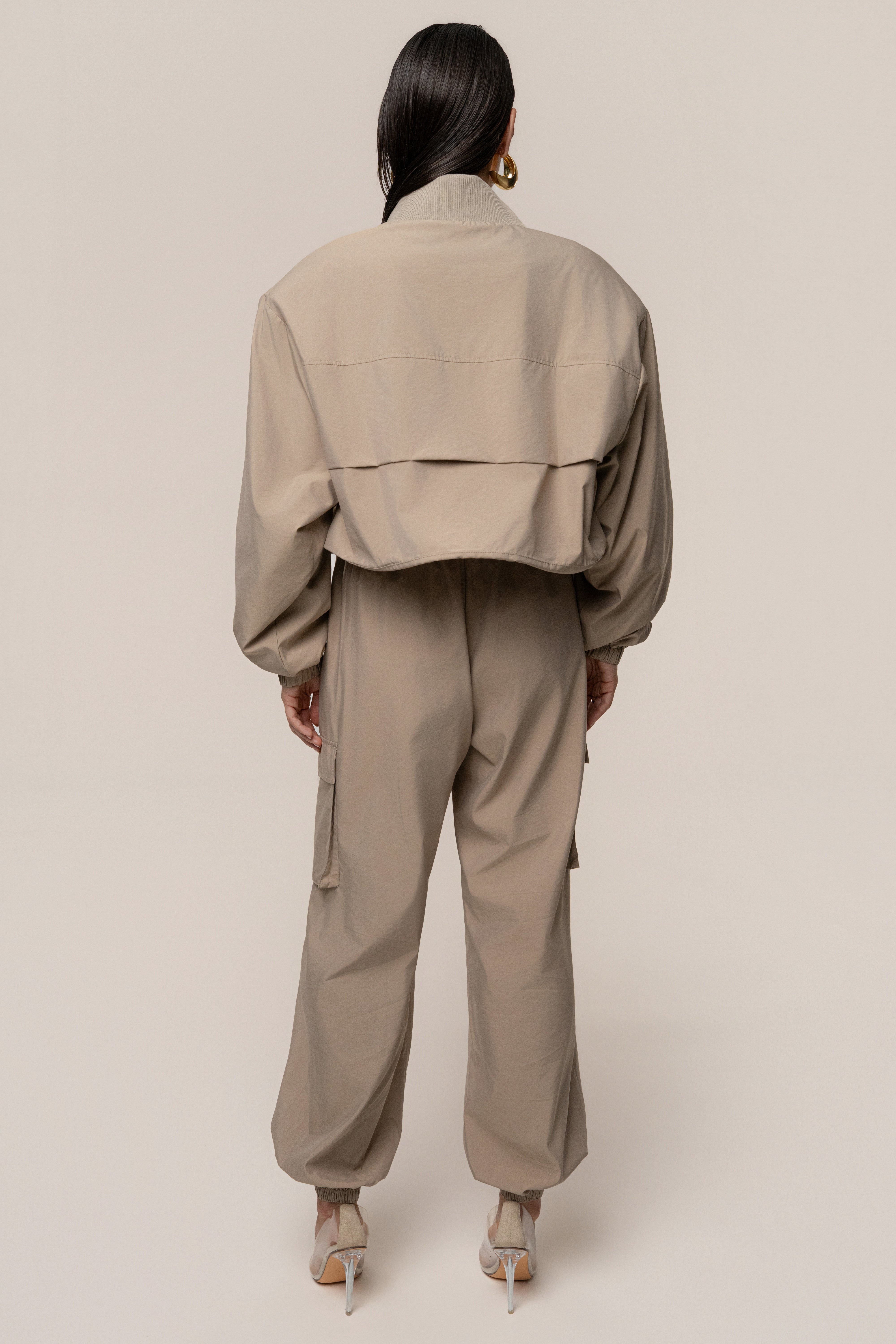 Beige Endure Jacket | JLUXLABEL