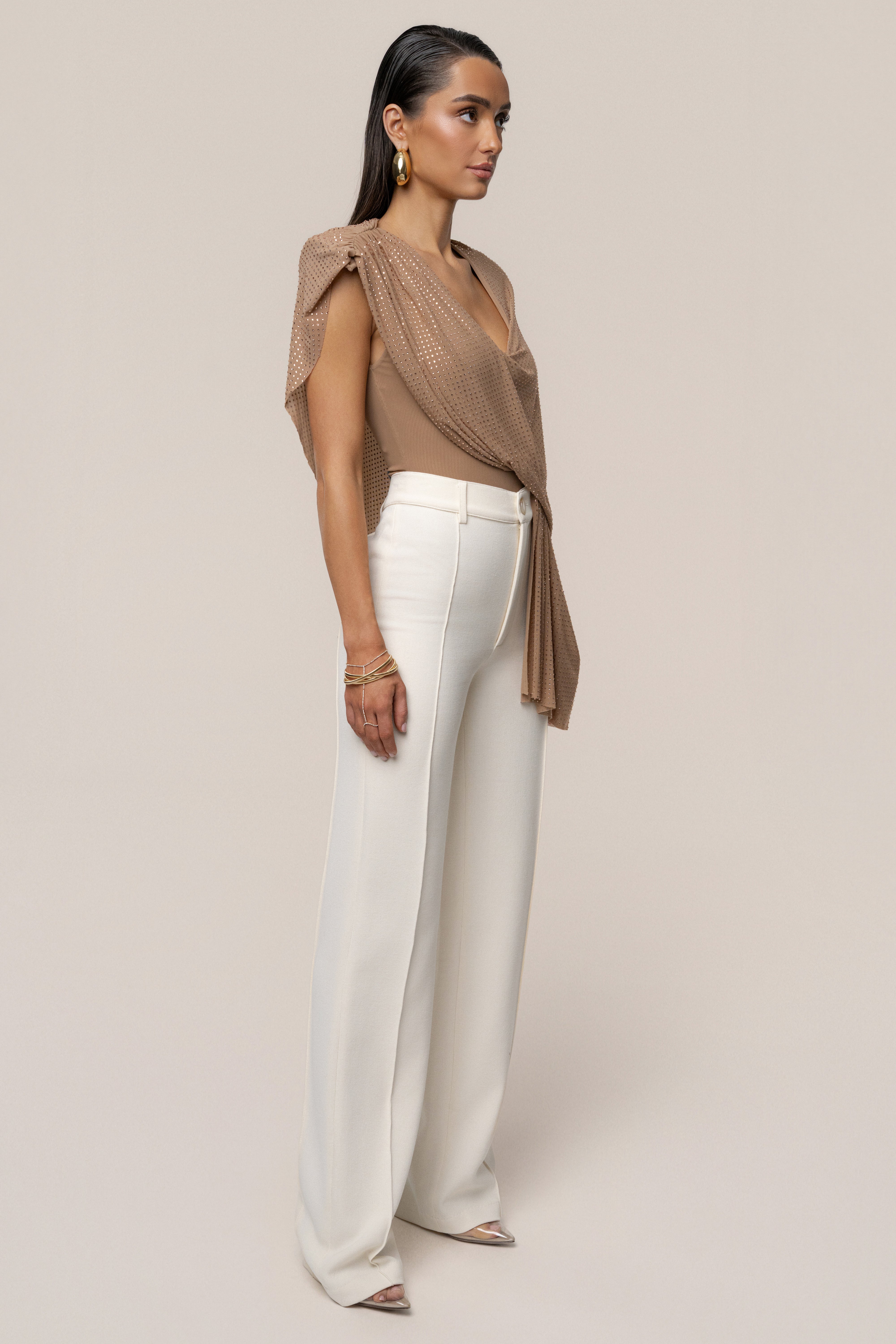 Pecan Draped Dreams Hot Fix Top