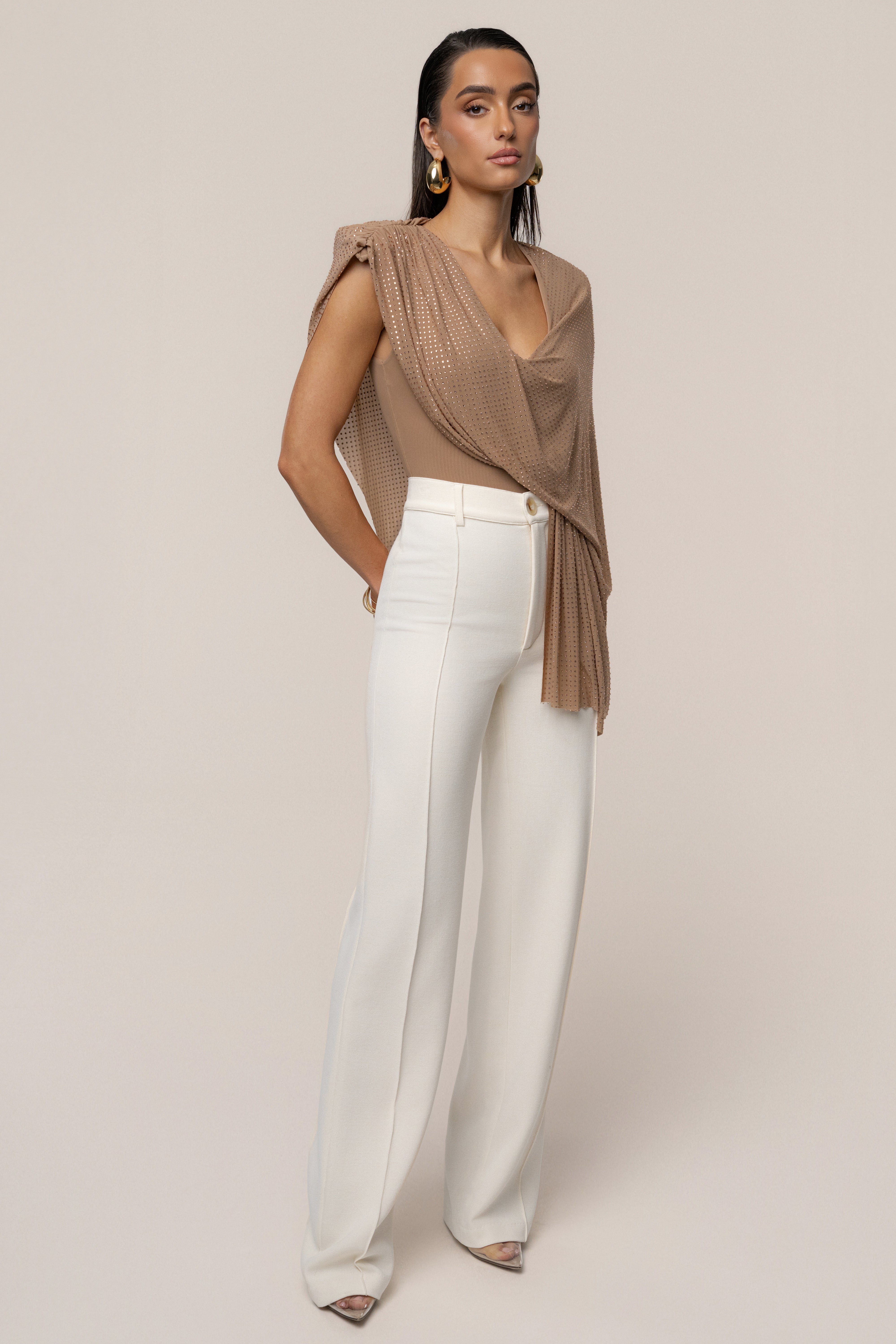 Pecan Draped Dreams Hot Fix Top