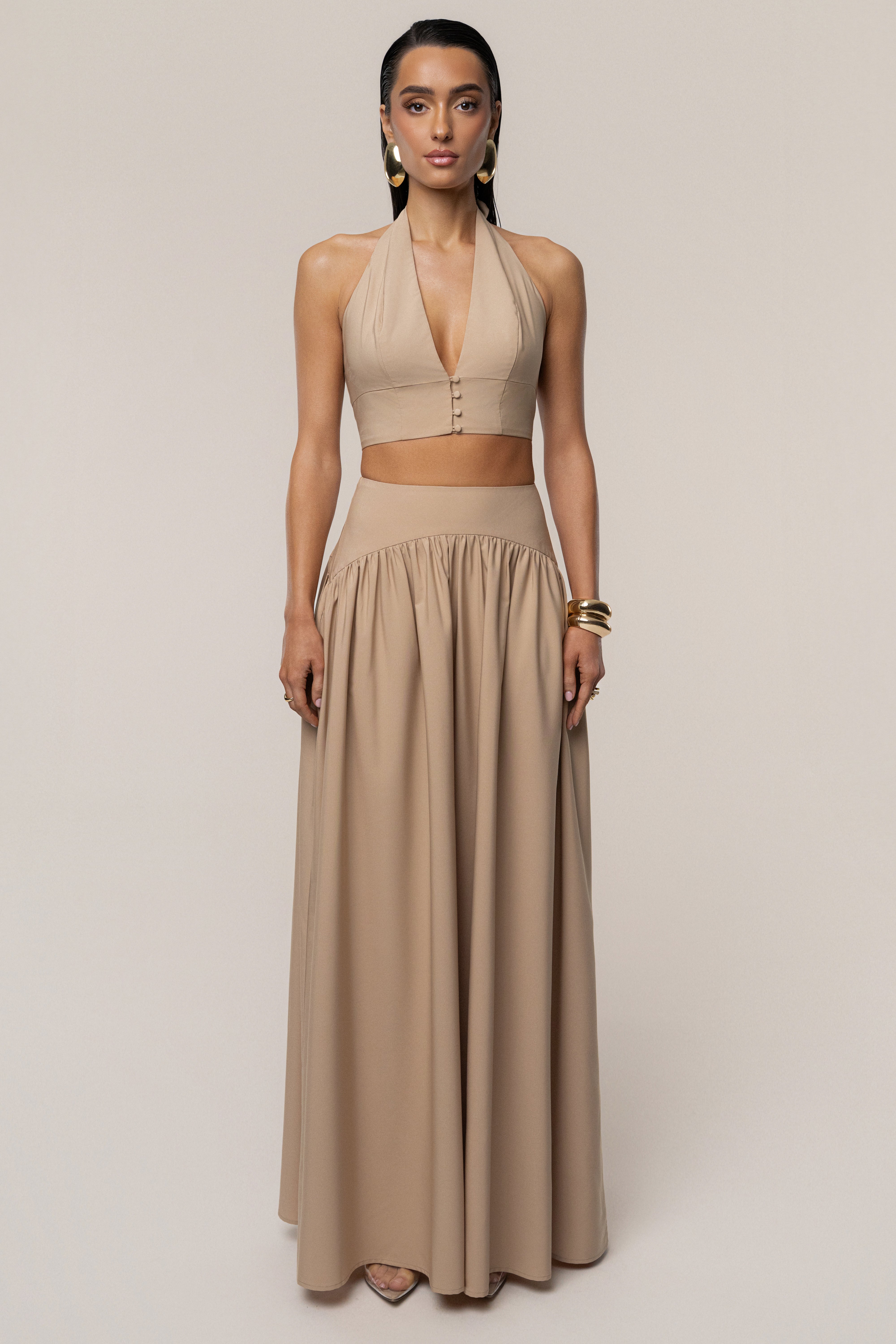 Tan Haven Skirt Set - JLUXLABEL