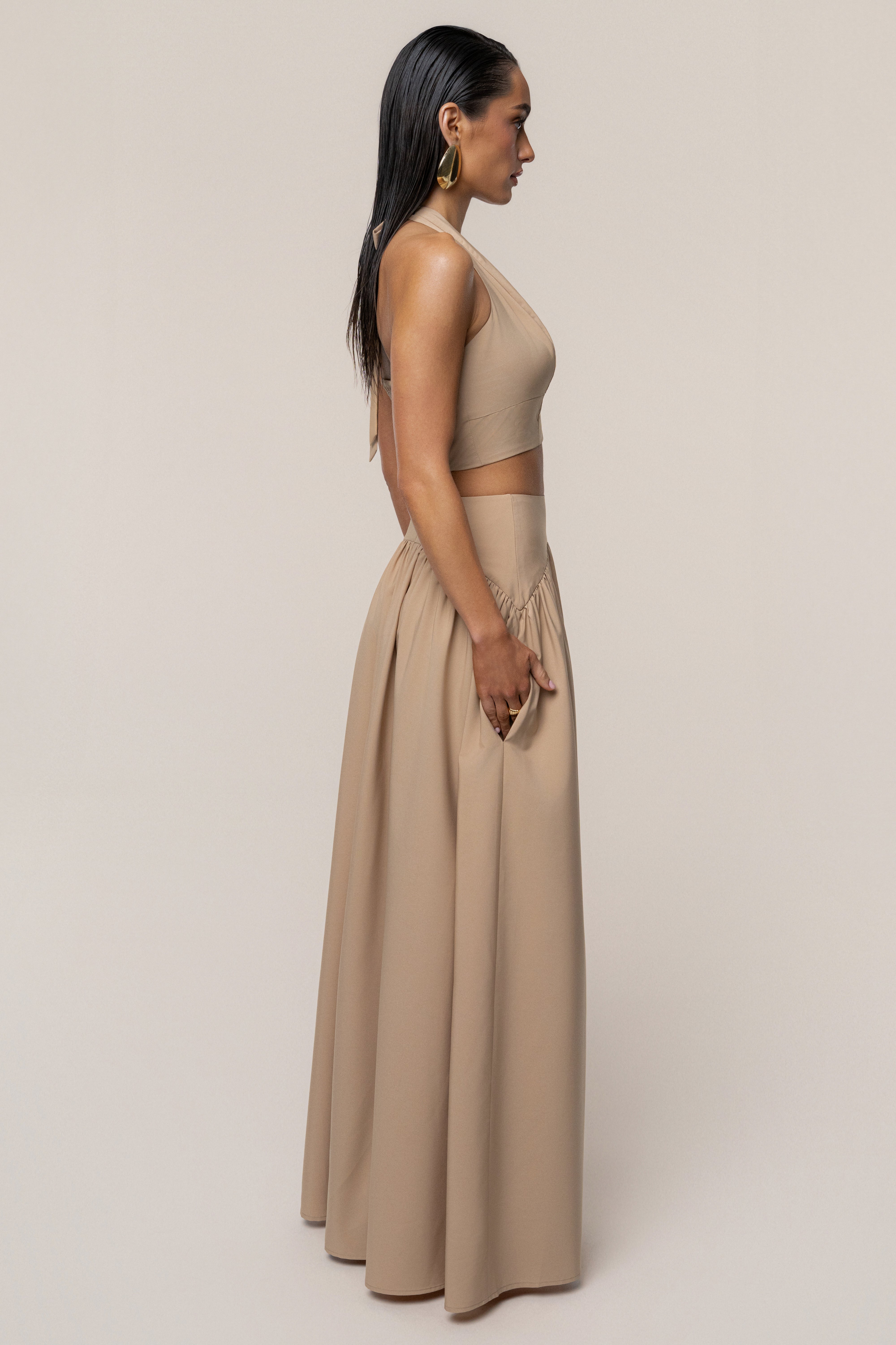 Tan Haven Skirt Set - JLUXLABEL