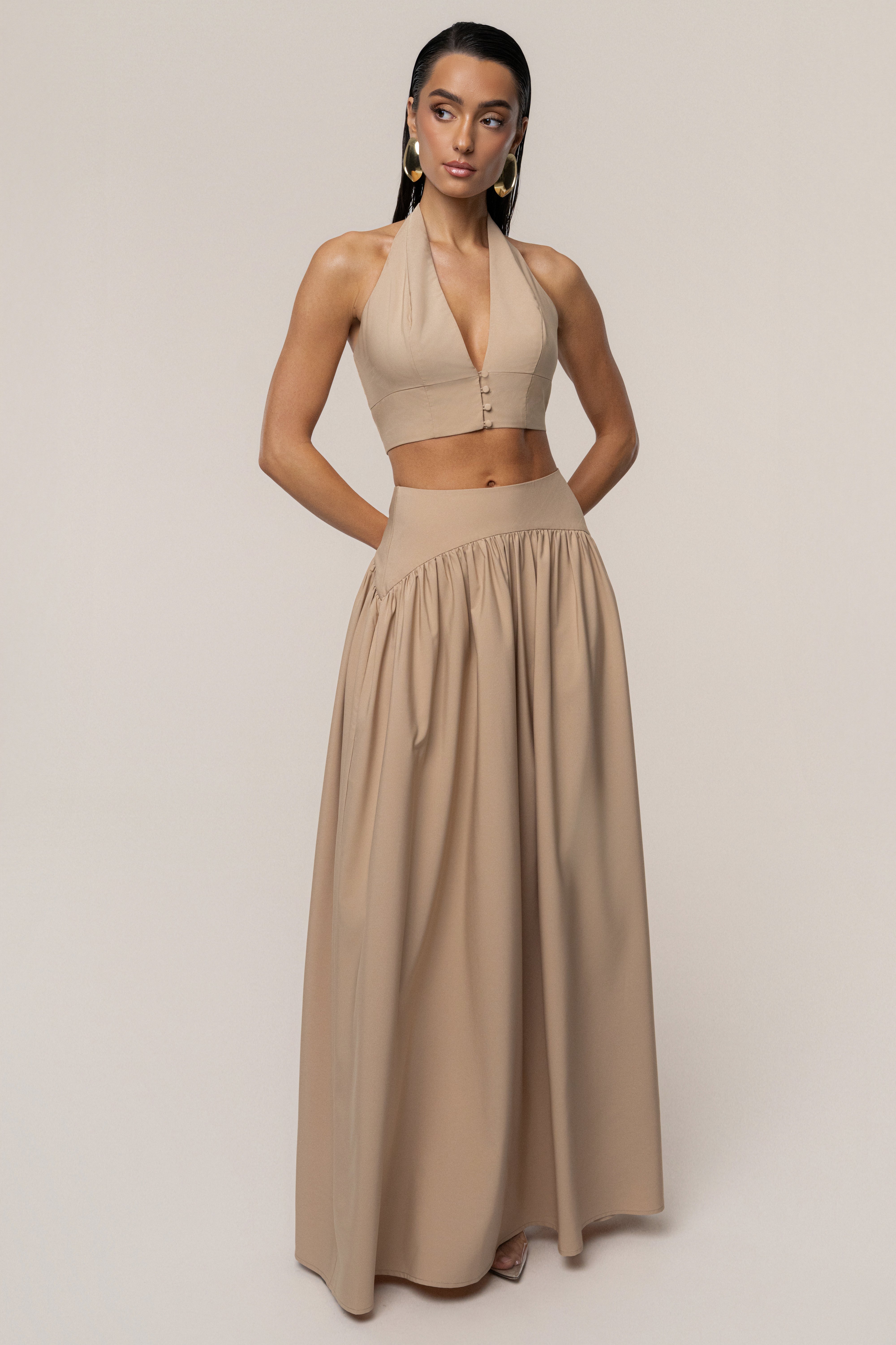 Tan Haven Skirt Set - JLUXLABEL