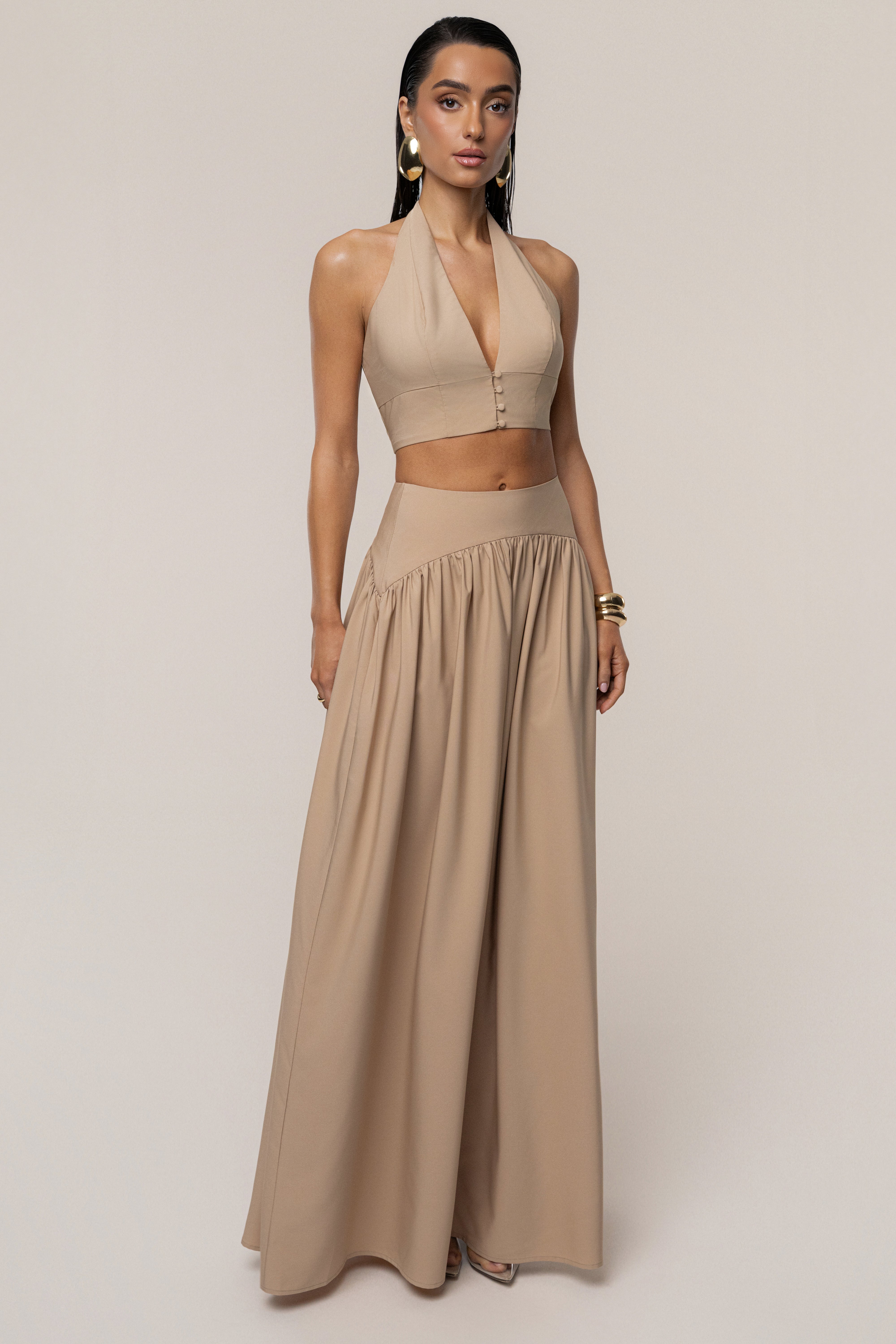 Tan Haven Skirt Set - JLUXLABEL