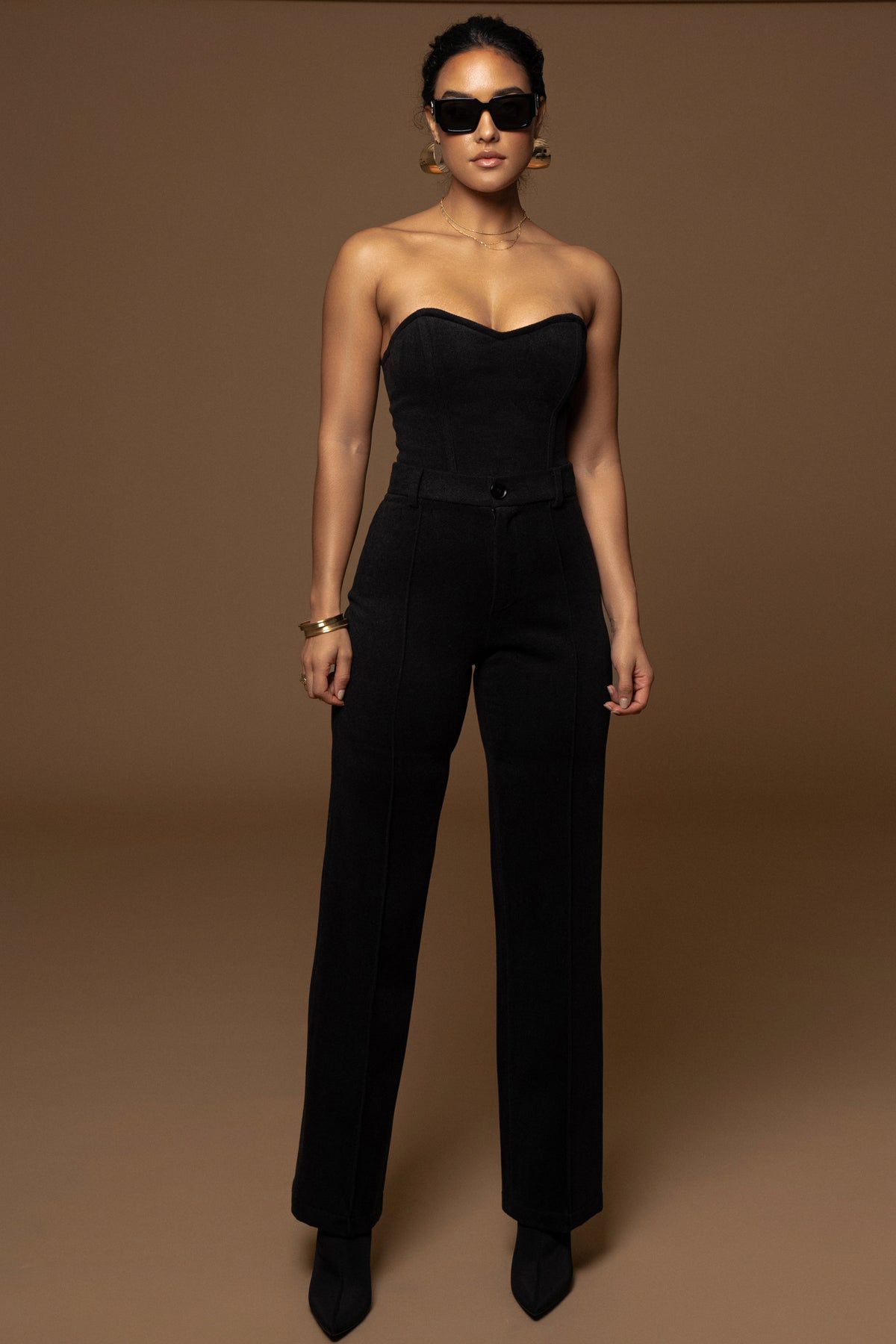 Black STAY SHARP TROUSER - JLUXLABEL