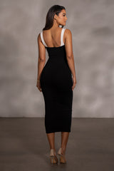 Black Donna Knit Dress - JLUXLABEL
