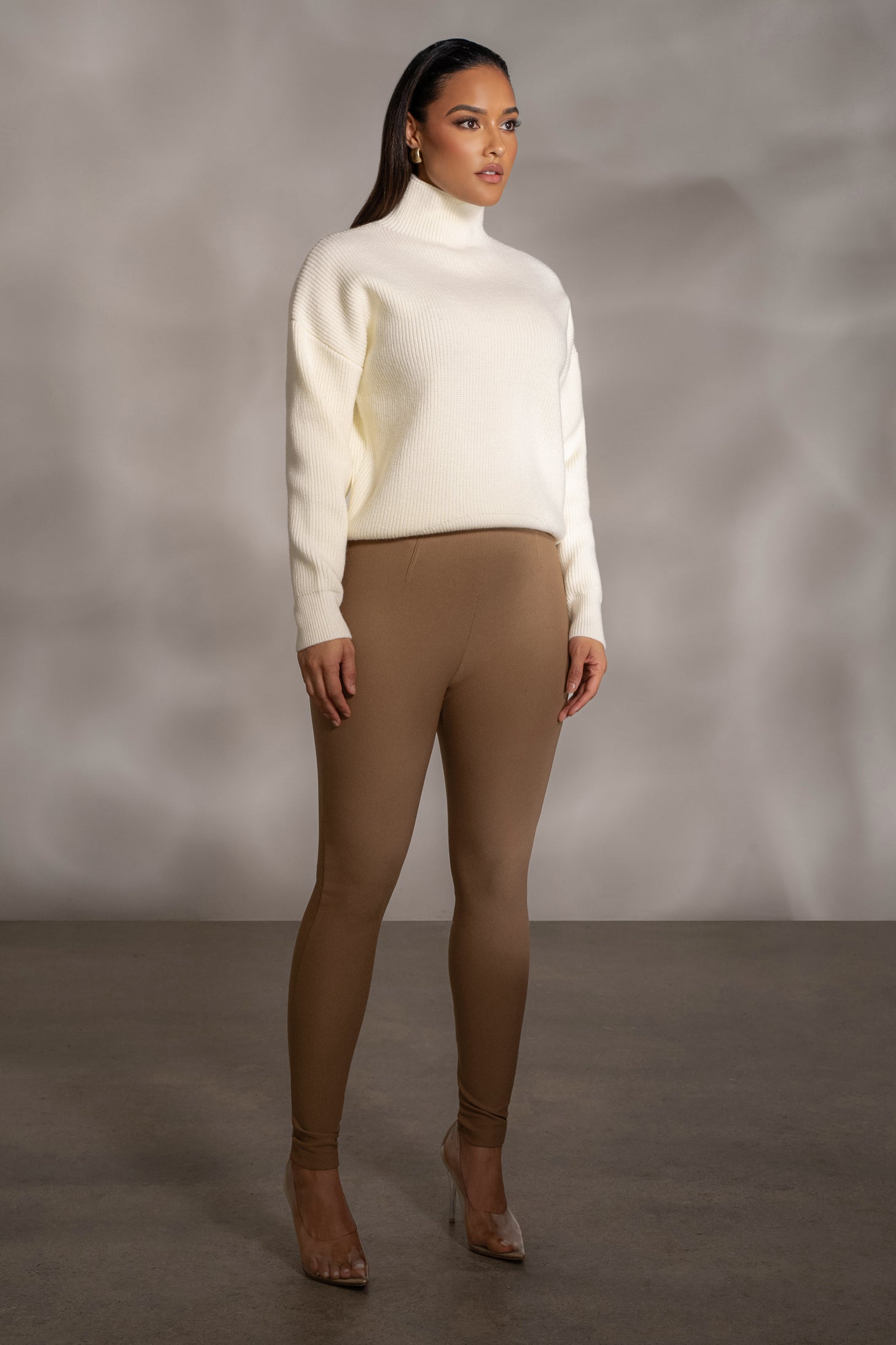 Buttercream Jenni Turtleneck Sweater Top - JLUXLABEL