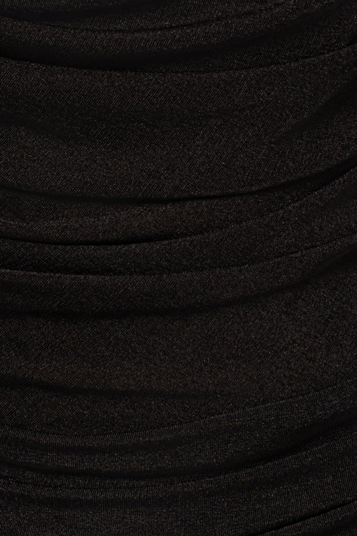Black Slinky Krishna one-shoulder maxi dress by JLUXLABEL, featuring a smooth, flowing fabric and elegant drape.