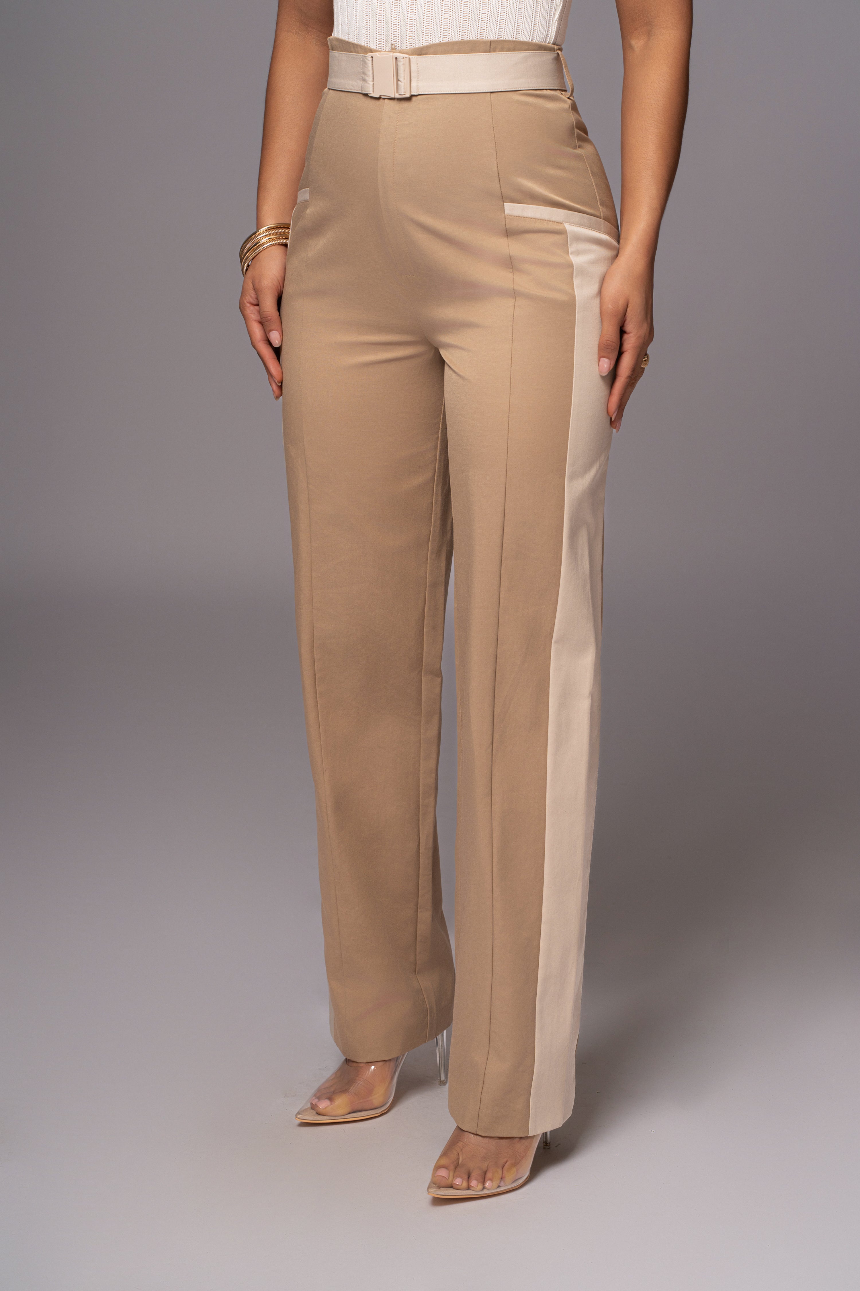 Khaki For The Moment Pants - JLUXLABEL