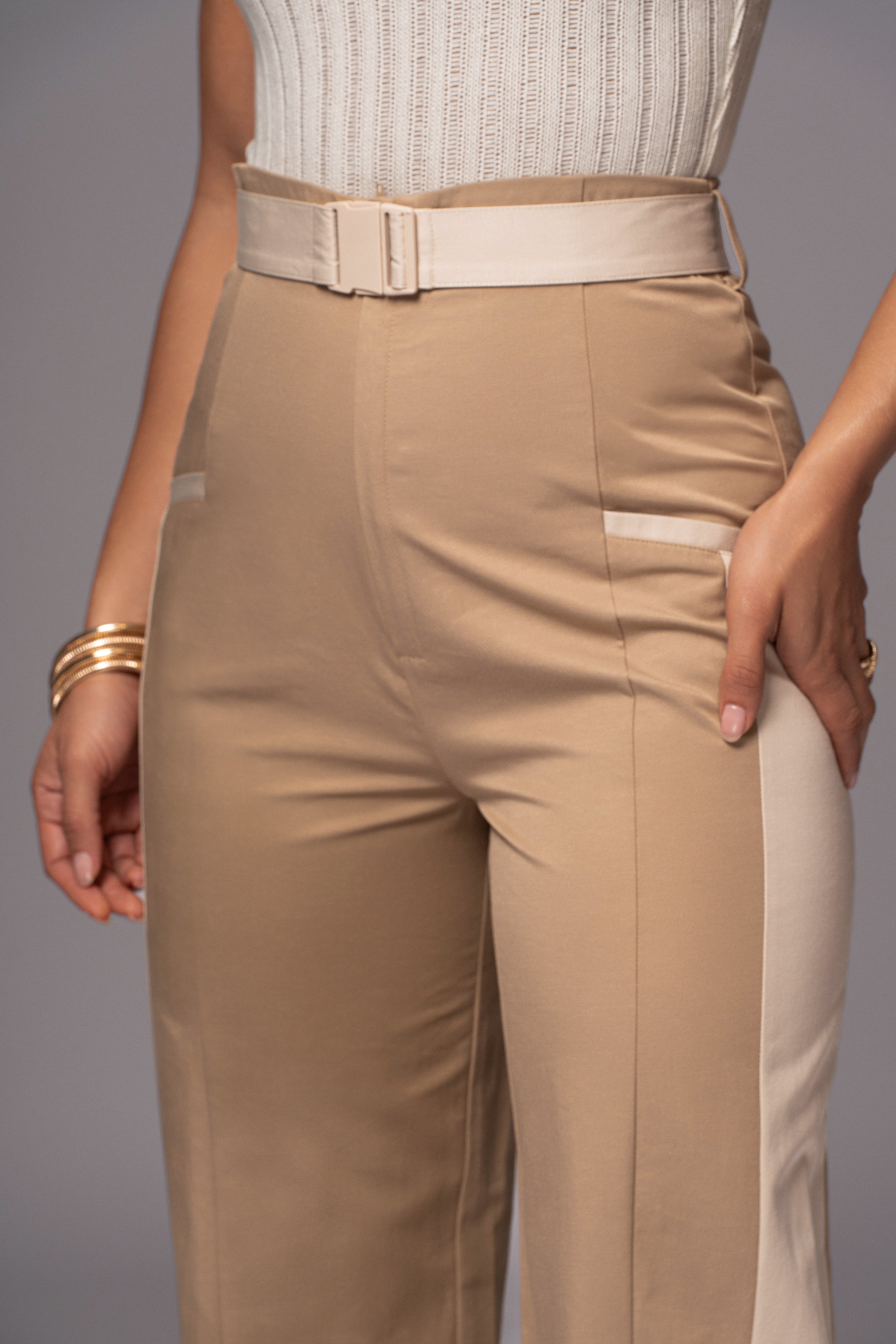 Khaki For The Moment Pants - JLUXLABEL