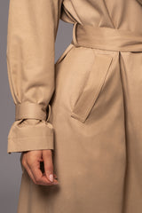Khaki Shona Oversized Coat - JLUXLABEL