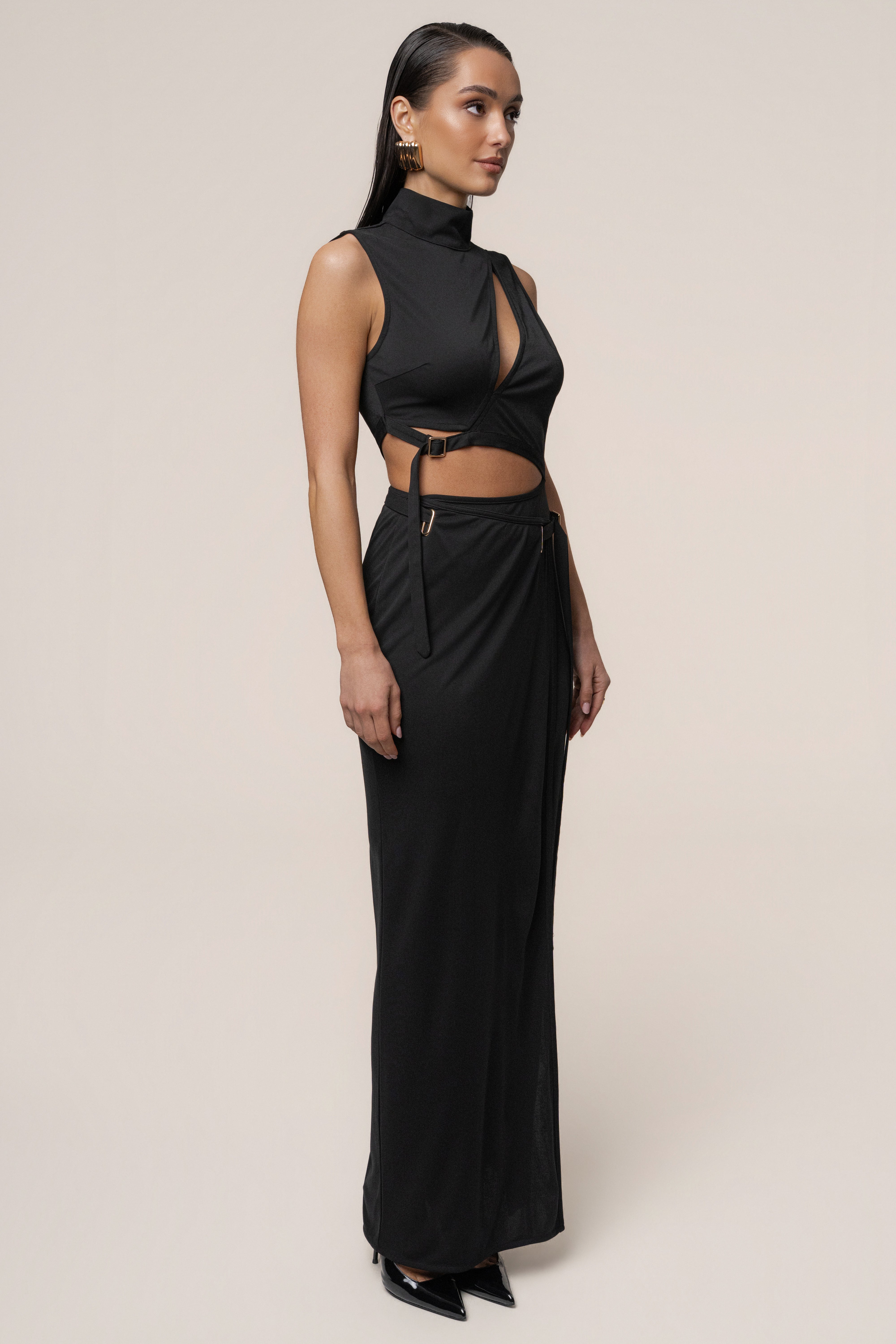 Black Behind The Scenes Dress - JLUXLABEL