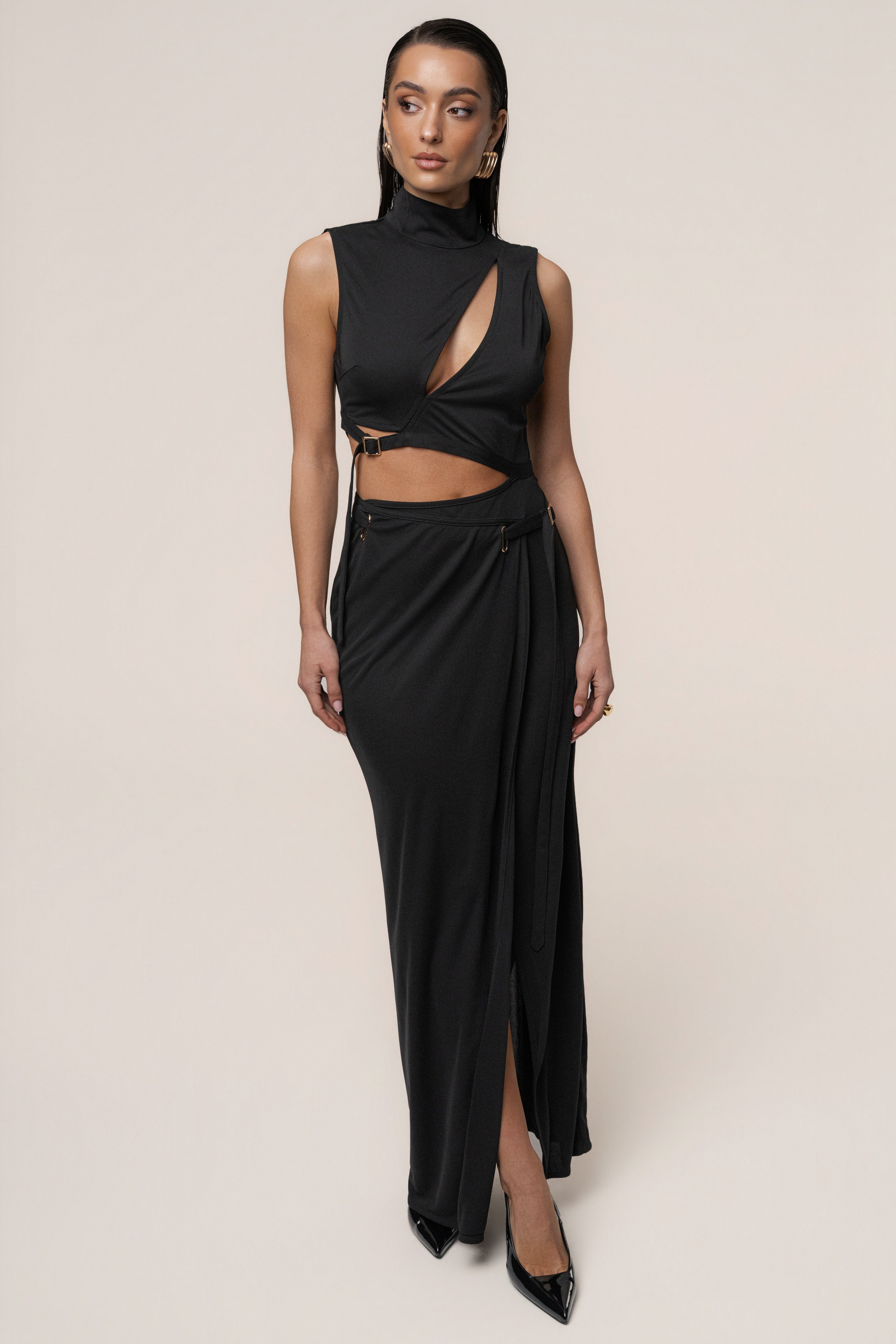 Black Behind The Scenes Dress - JLUXLABEL
