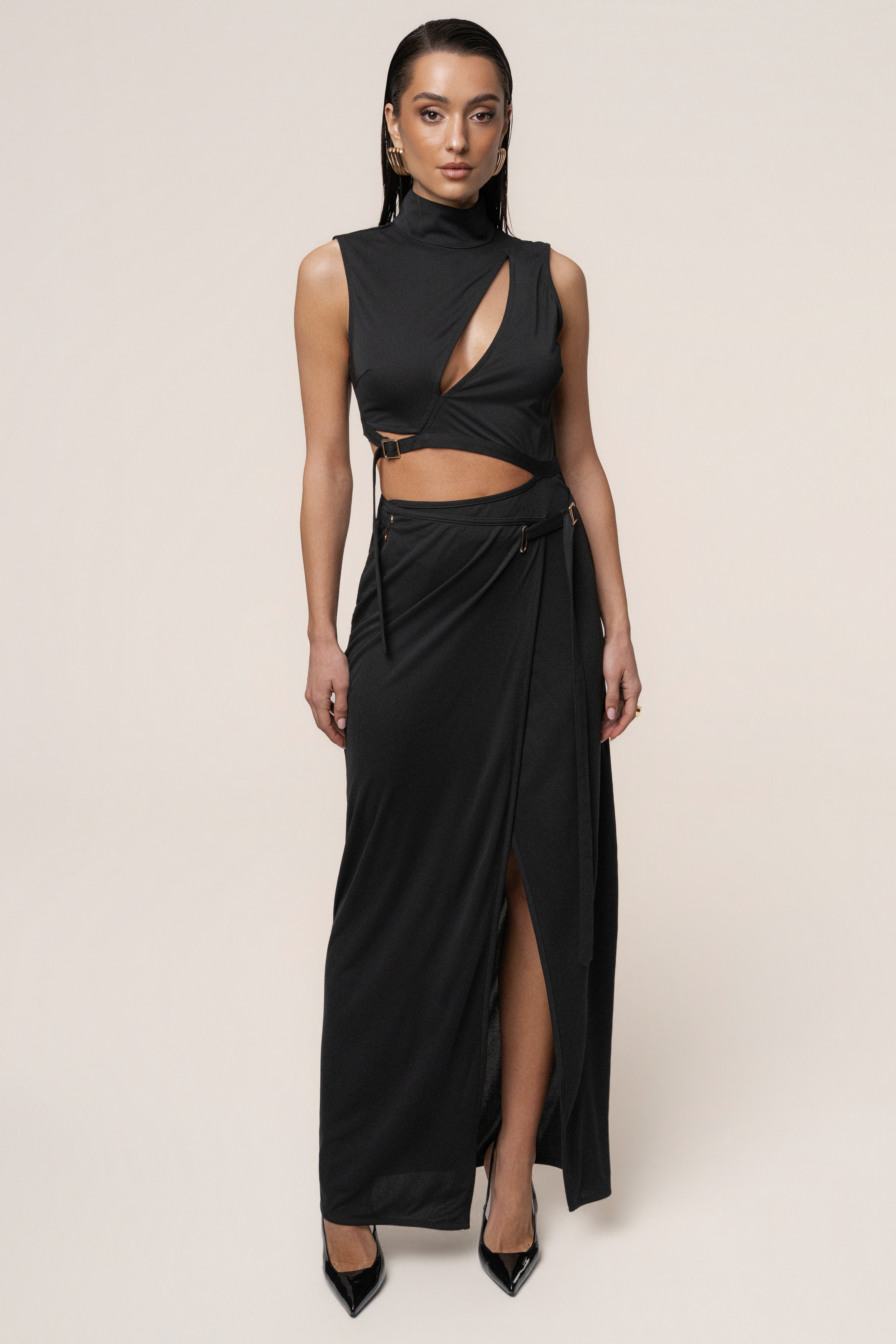 Black Behind The Scenes Dress - JLUXLABEL