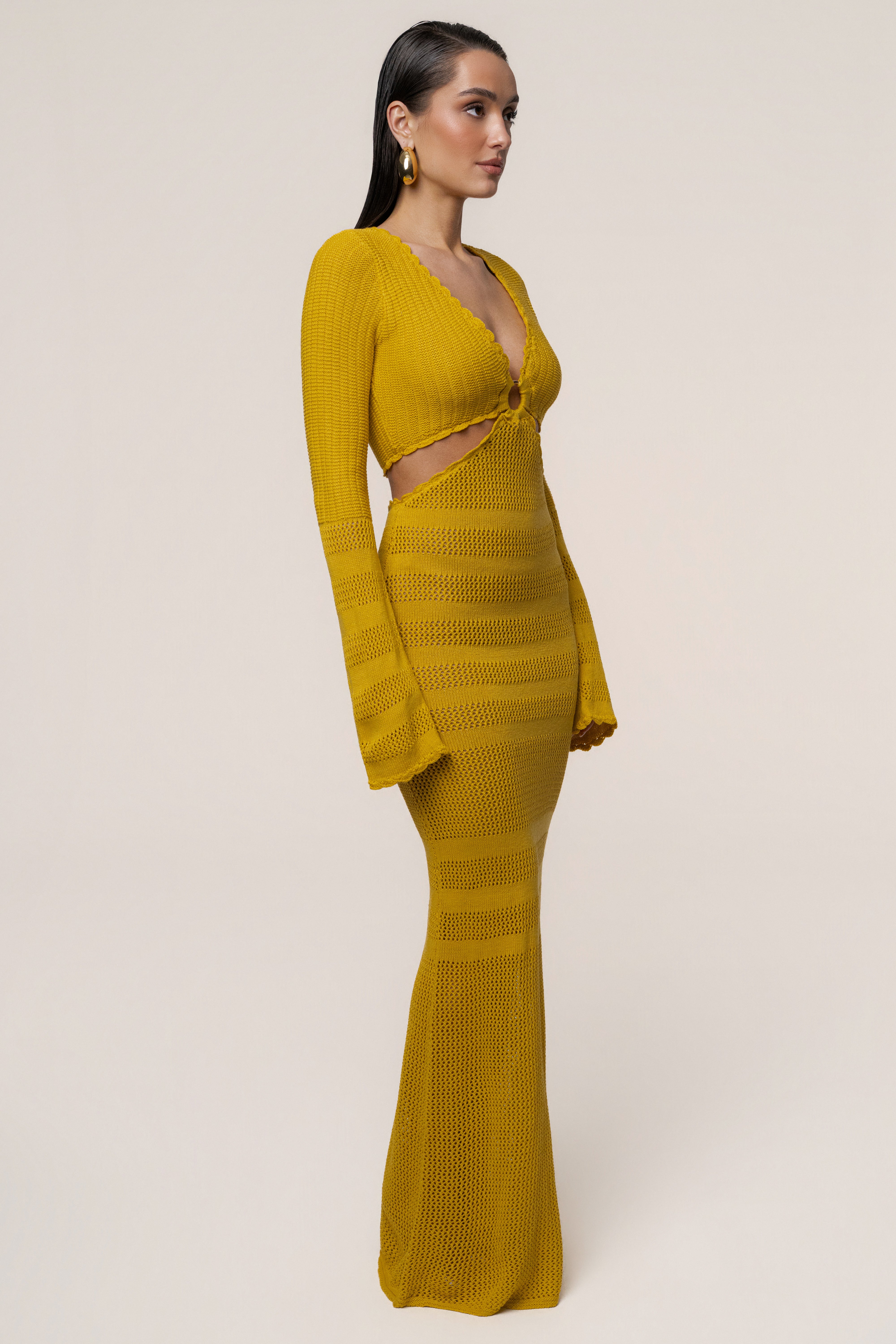 Yellow Blossom Haven Maxi Dress - JLUXLABEL