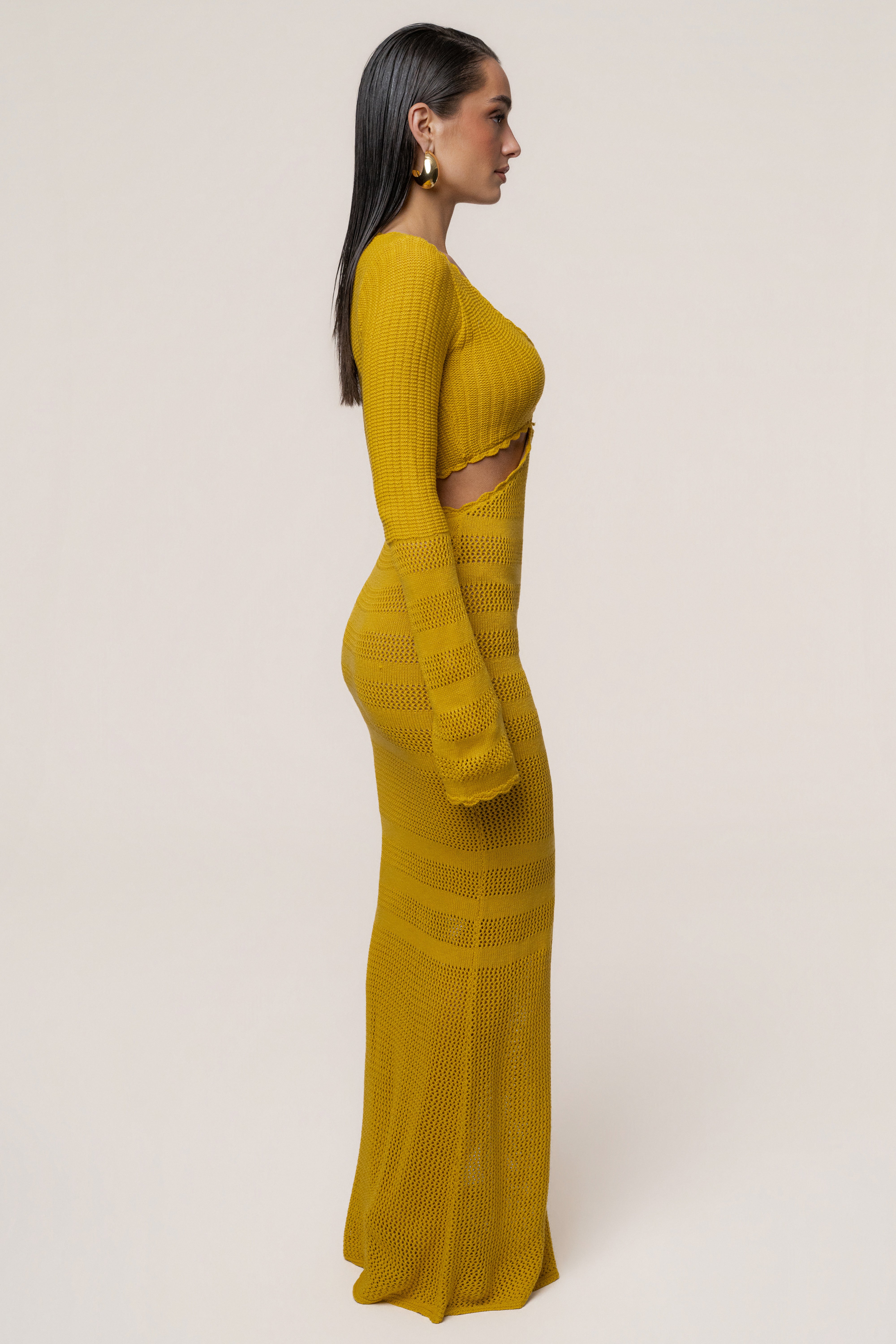 Yellow Blossom Haven Maxi Dress - JLUXLABEL