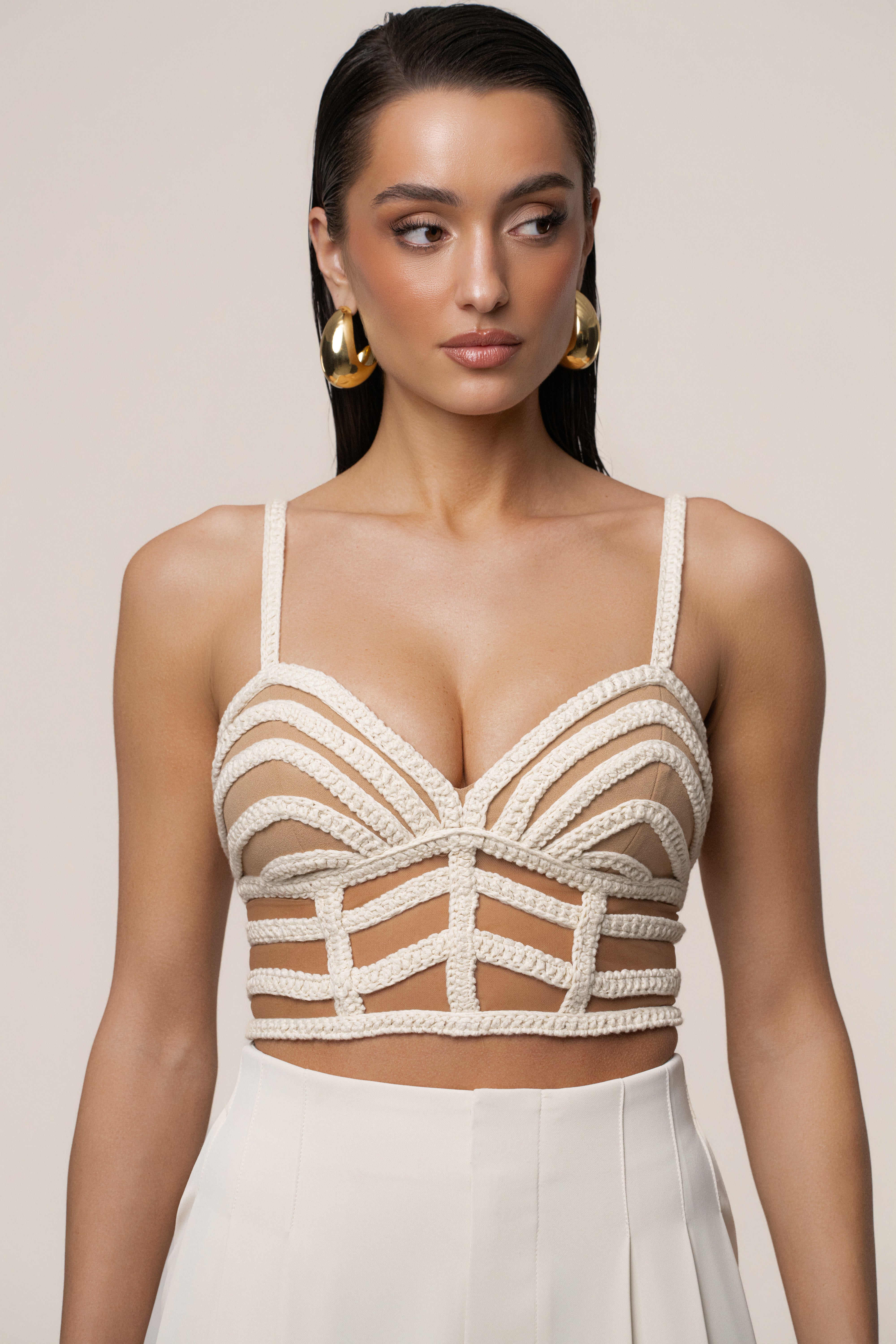 トップス andmarry claire set tops ivory White Two Piece Skirt Set | Isla Set in White – Altair The Label
