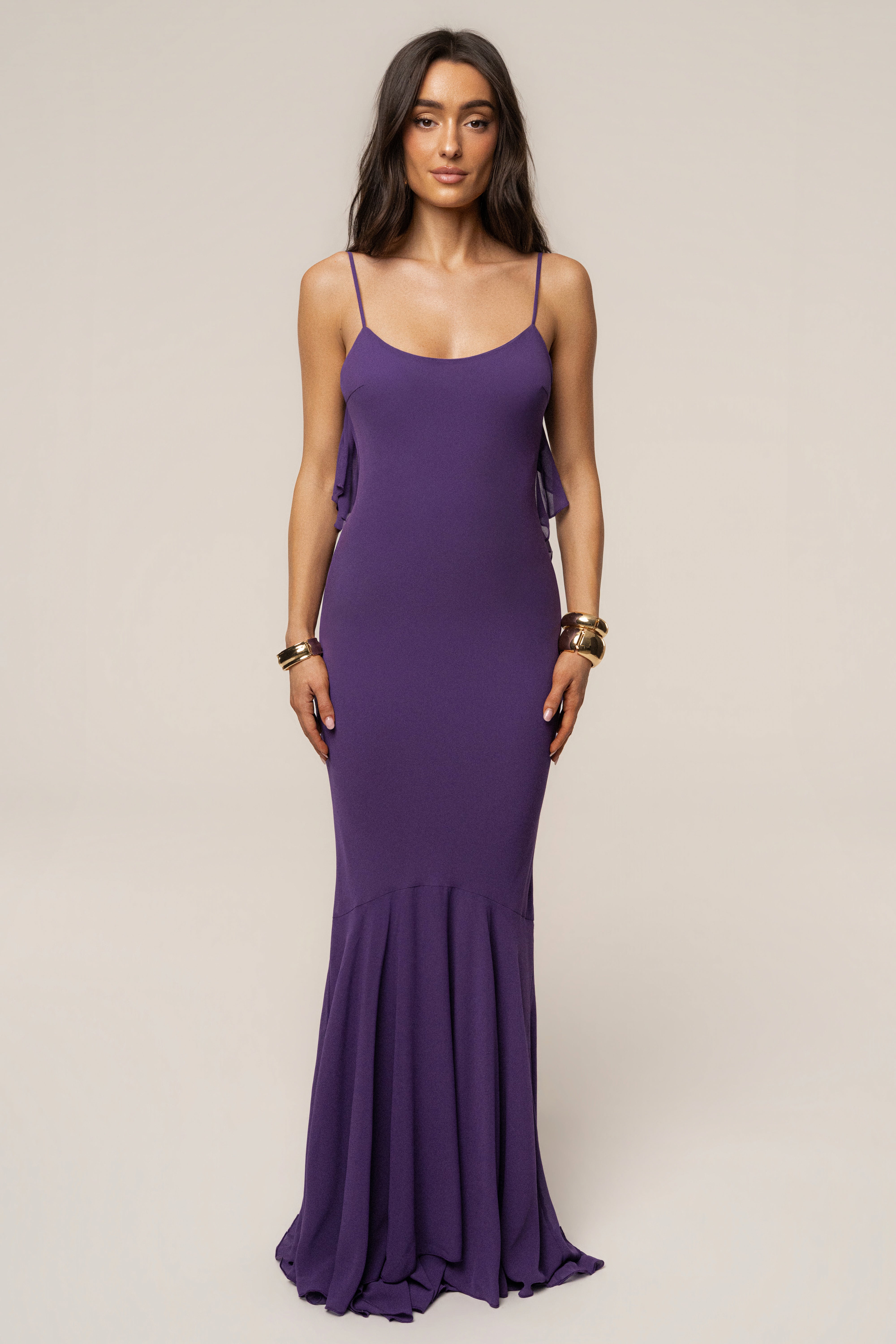 Purple Midnight Romance Maxi Dress - JLUXLABEL