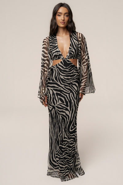 Jluxlabel Women's Instincts Print Maxi Dress