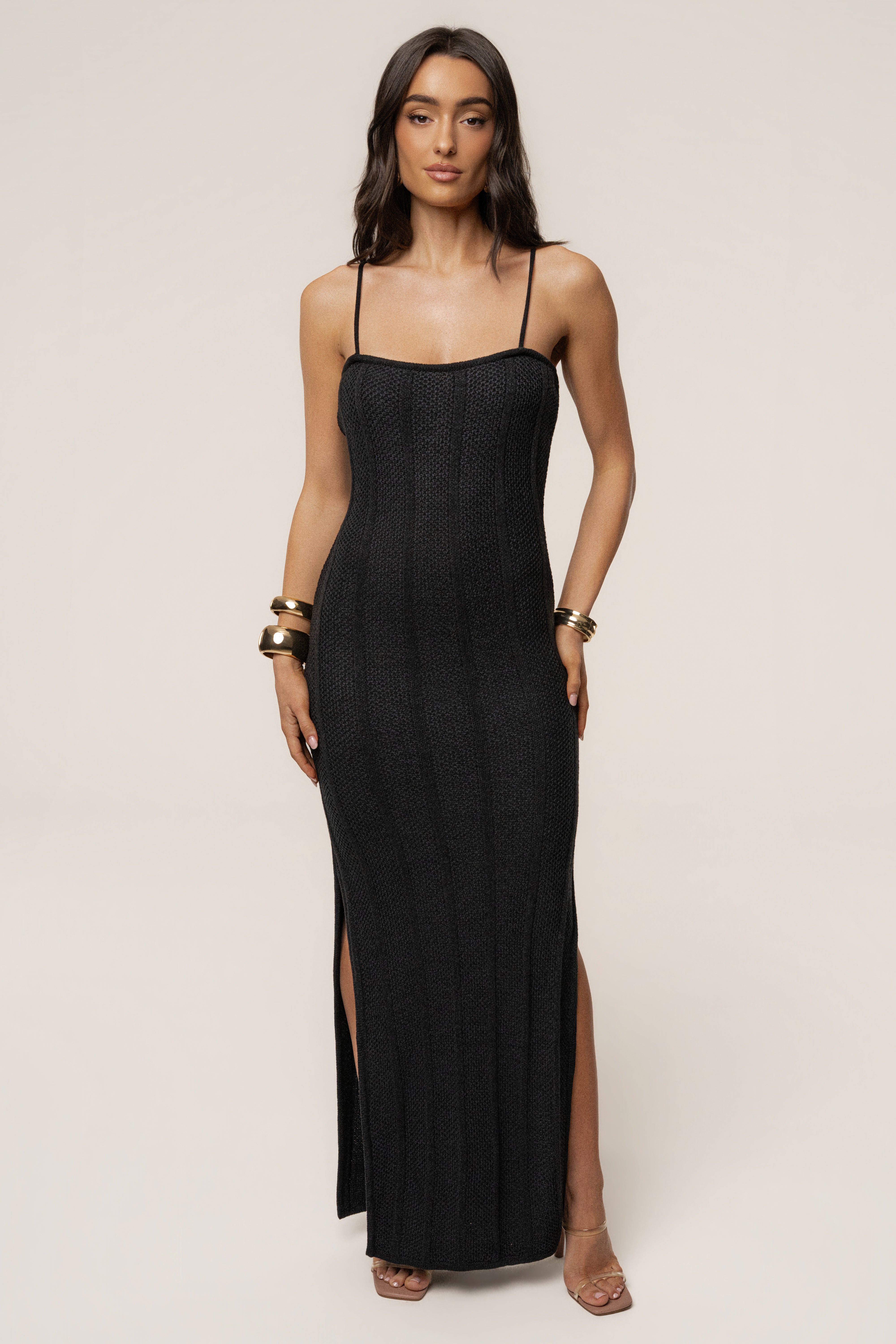 Black Cabana Views Crochet Dress - JLUXLABEL