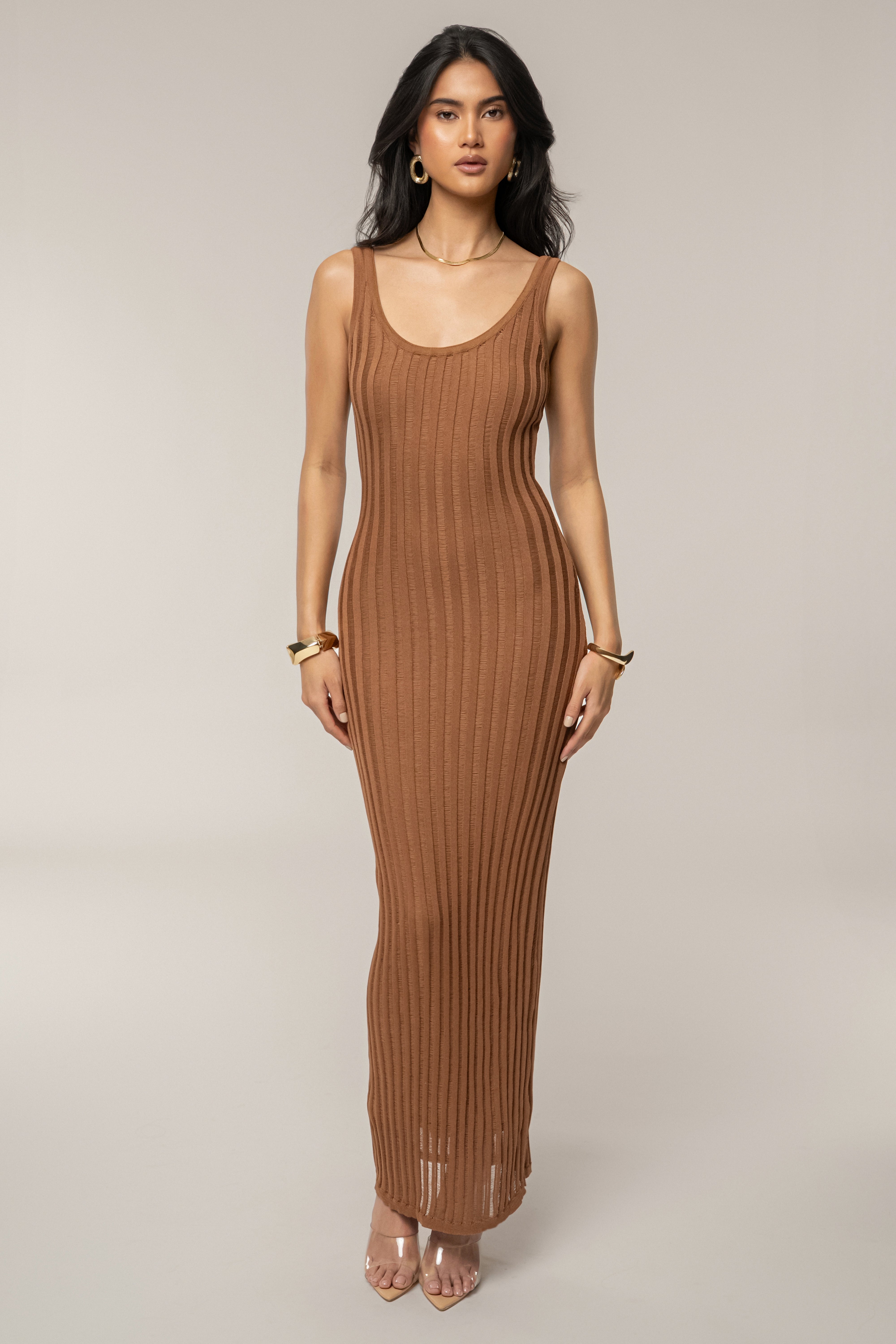 Pecan Beverly Hills Maxi Dress - JLUXLABEL