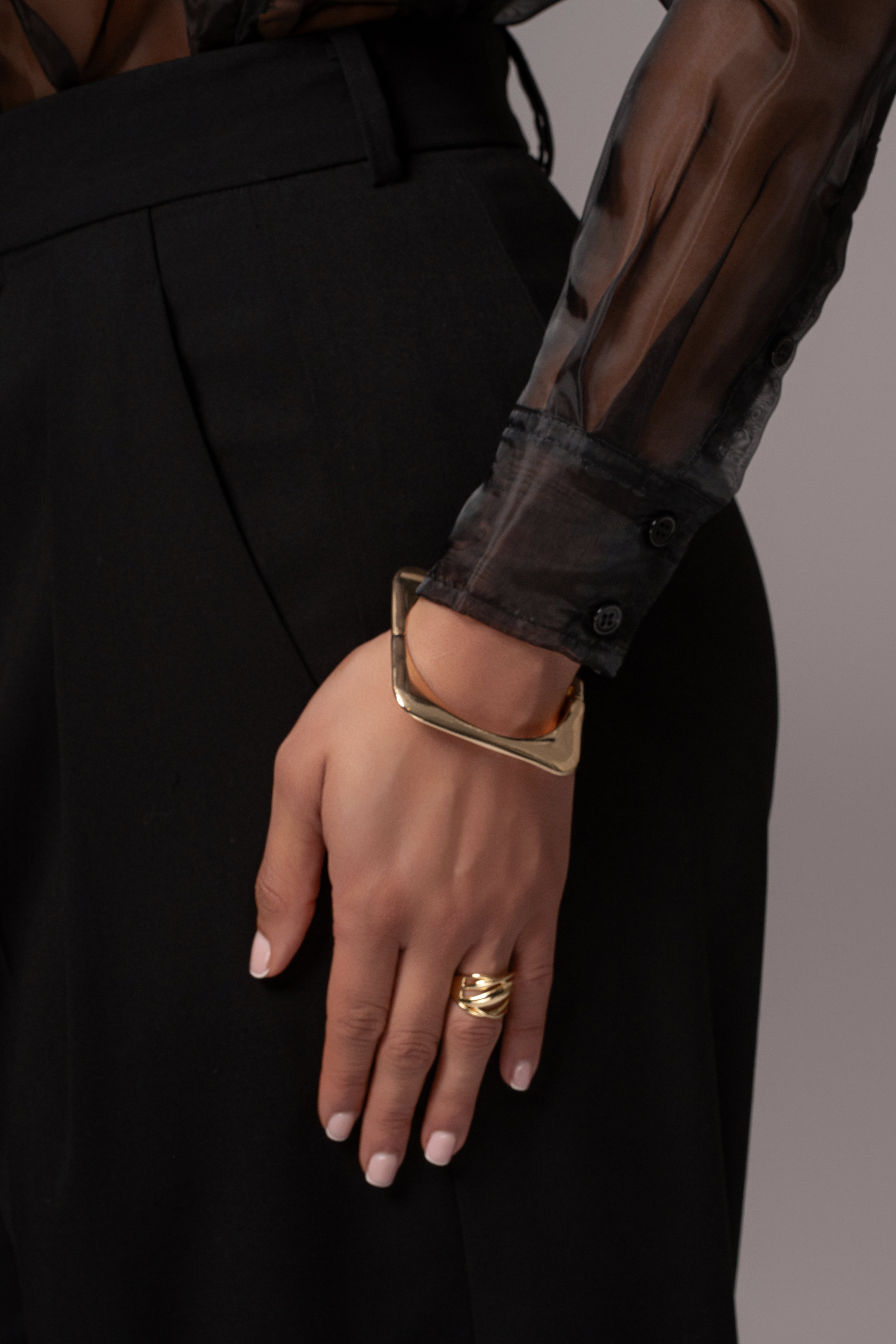 Gold Ciel Hinge Bracelet