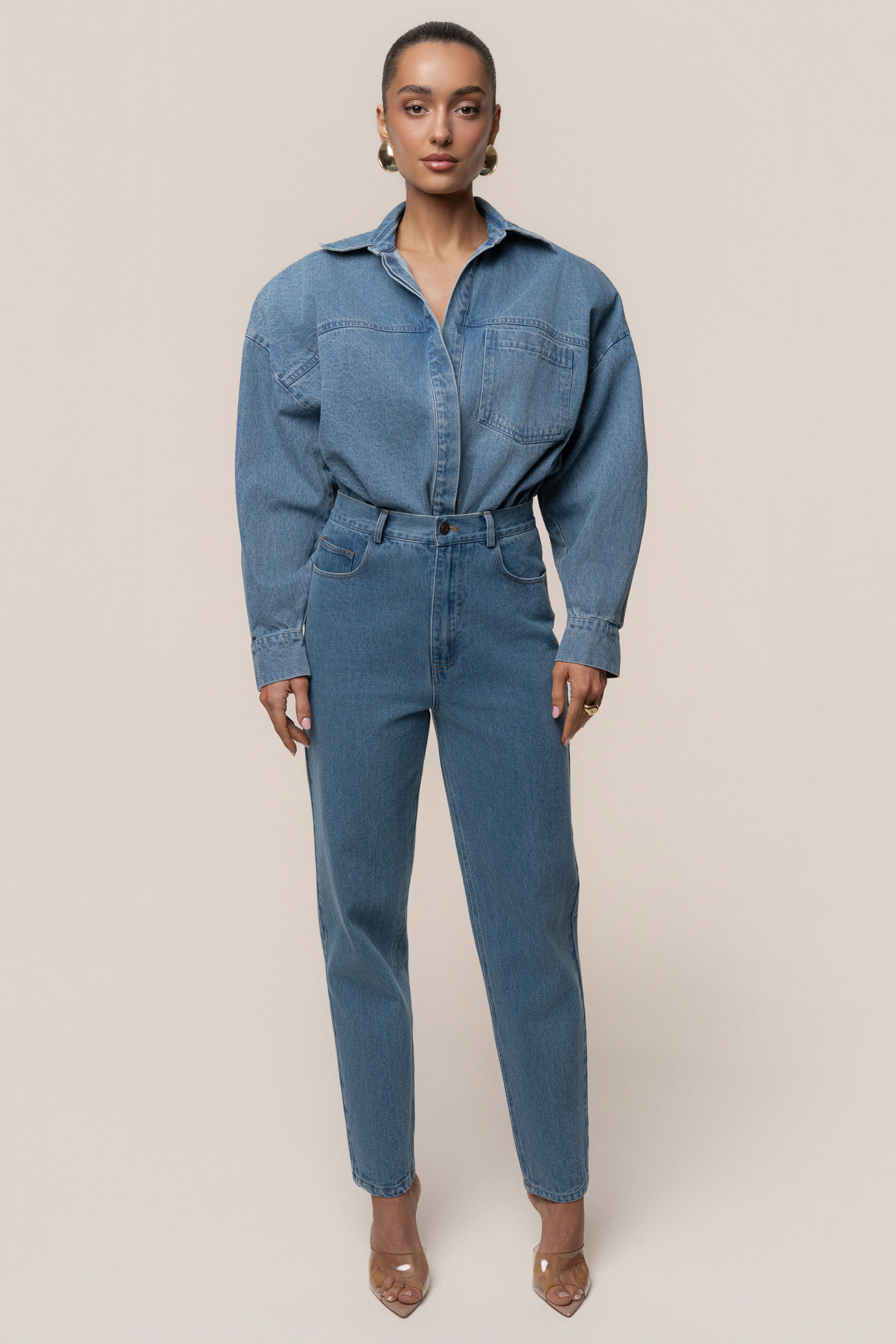 Denim Unstoppable Bodysuit