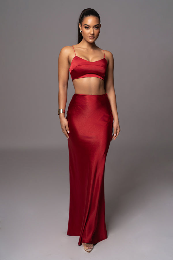 Red Isella 2-Piece Skirt Set