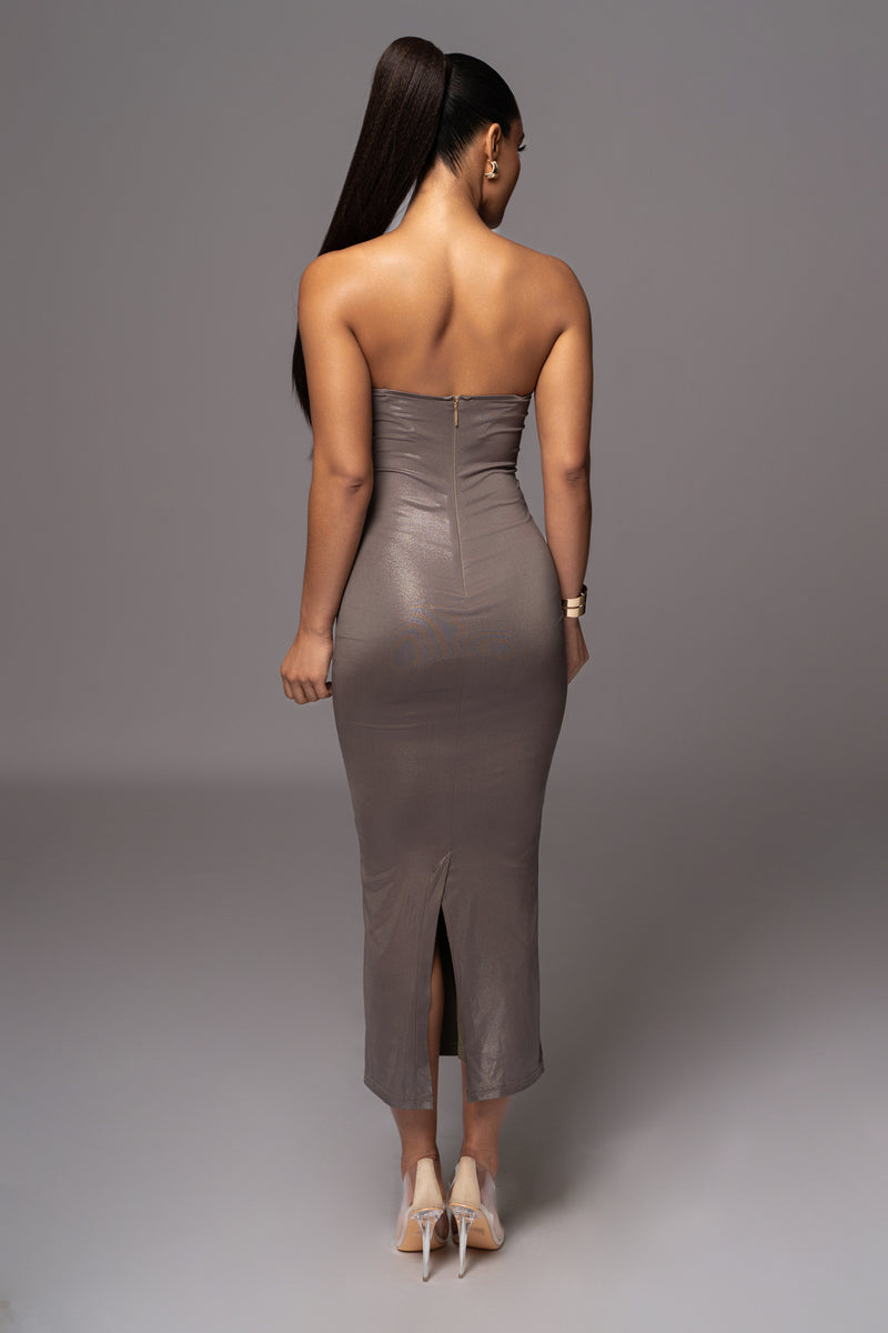 Olive Visions Of You Midi Dress JLUXLABEL