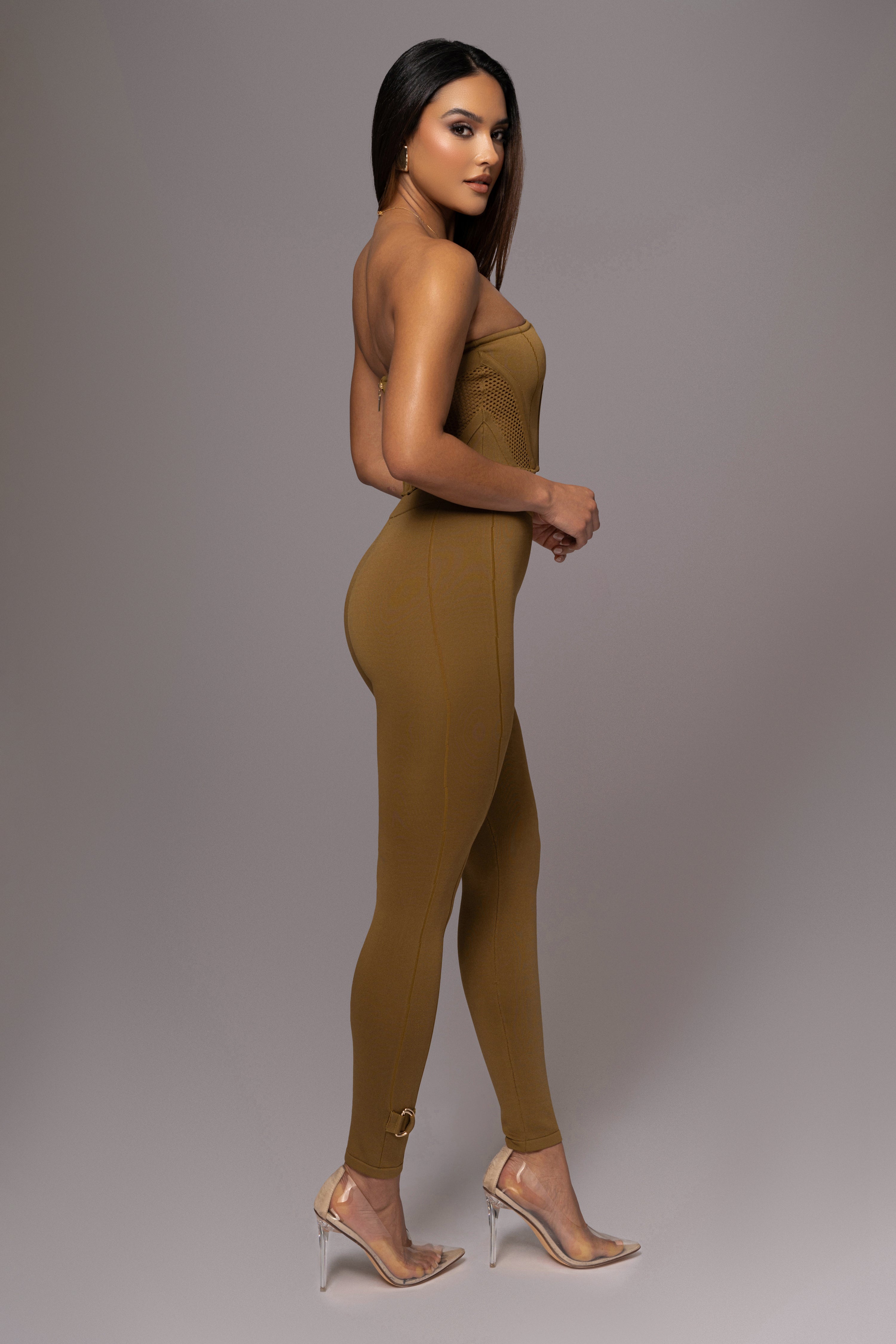 Olive Freda Knit Bustier - JLUXLABEL