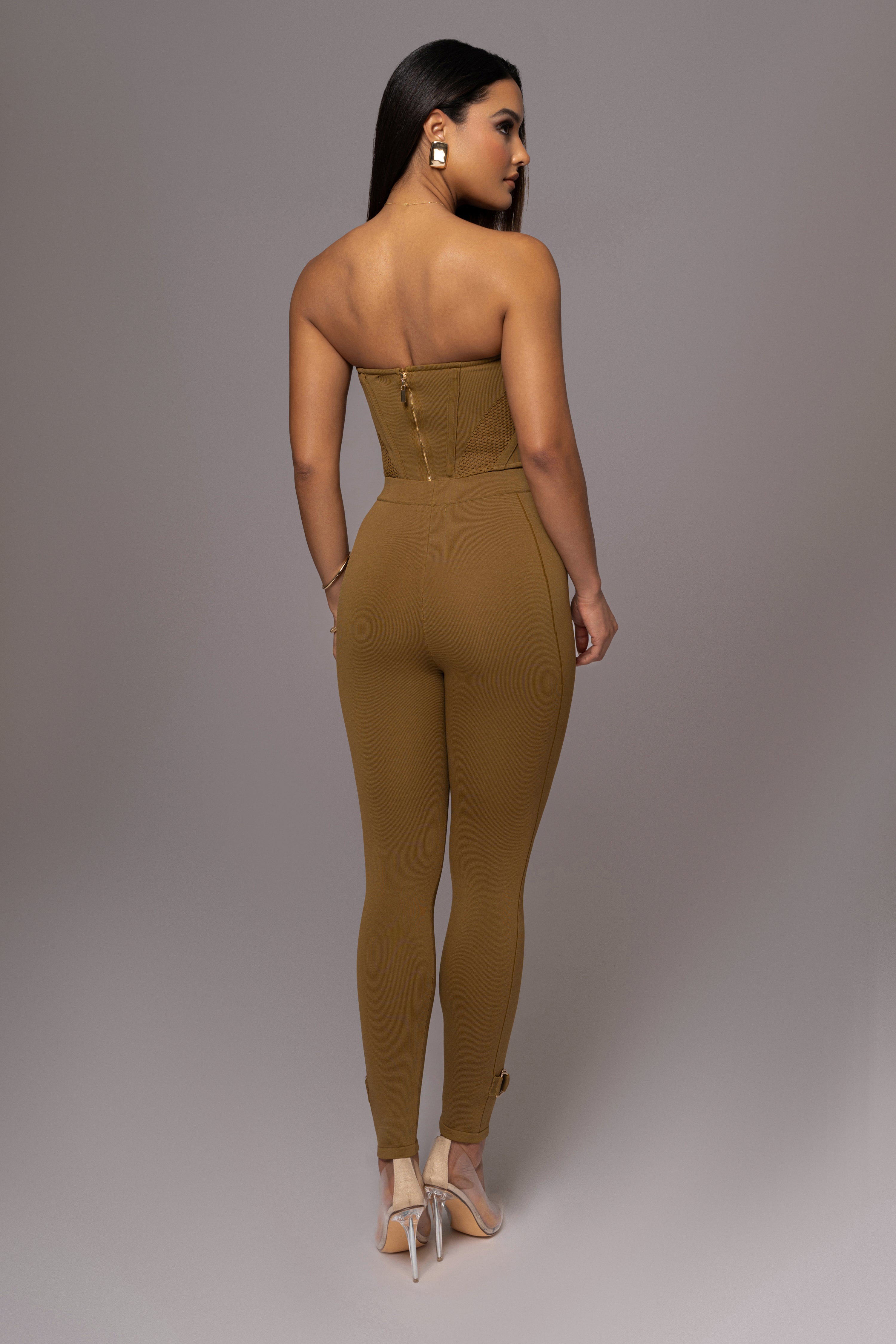 Olive Freda Knit Bustier - JLUXLABEL