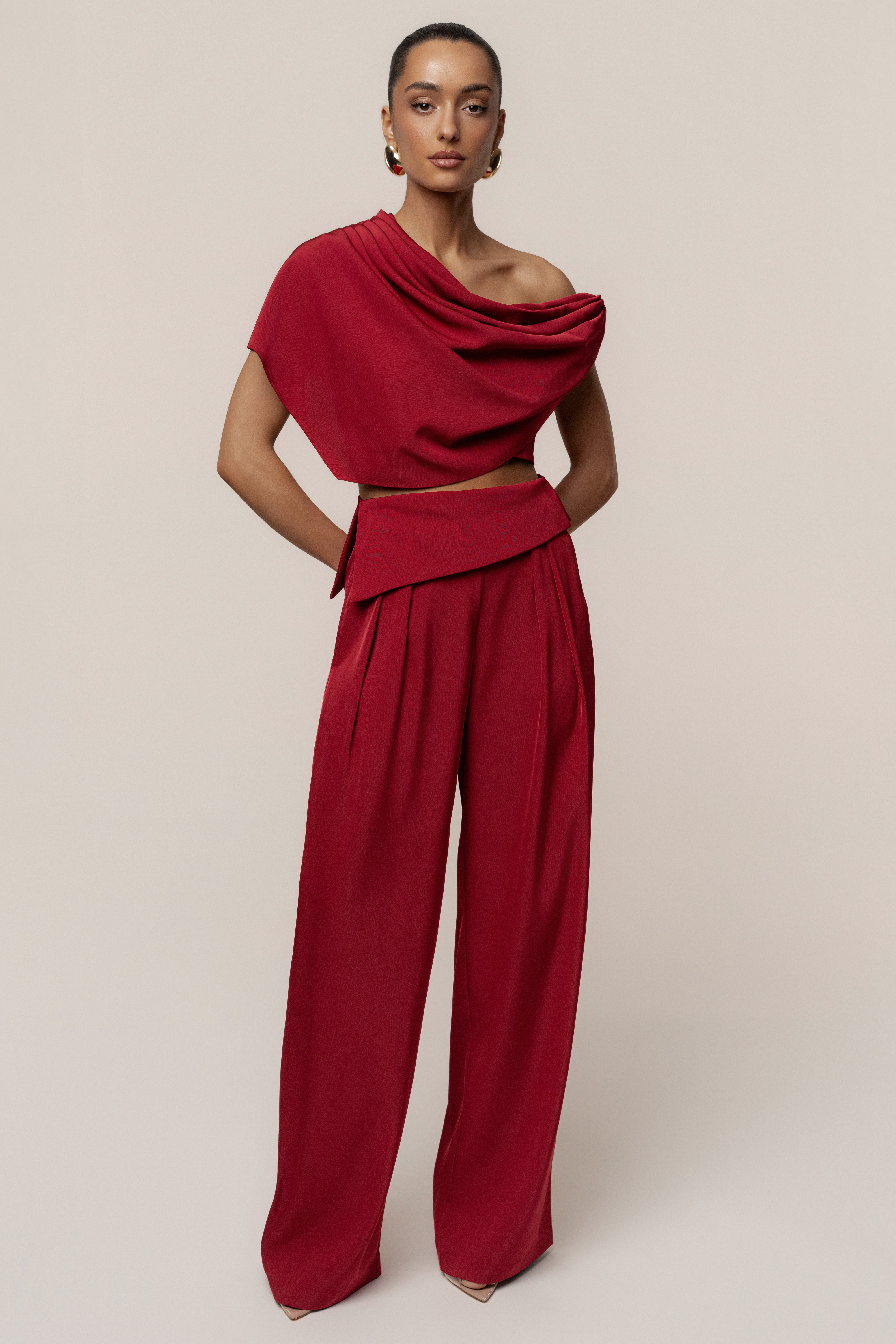 Red Executive Trousers - JLUXLABEL