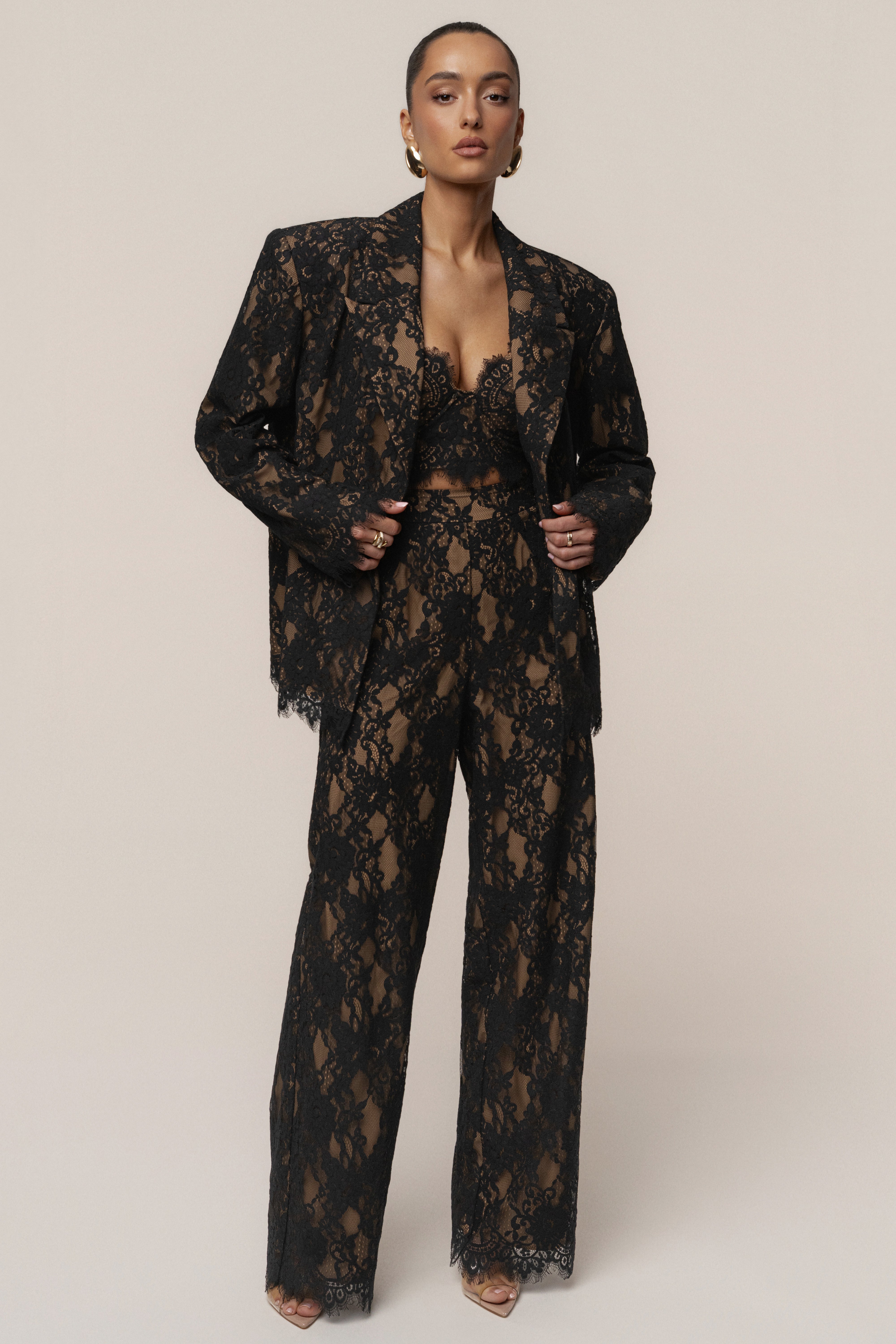 PRE-ORDER Black Forever Crush Lace Pant