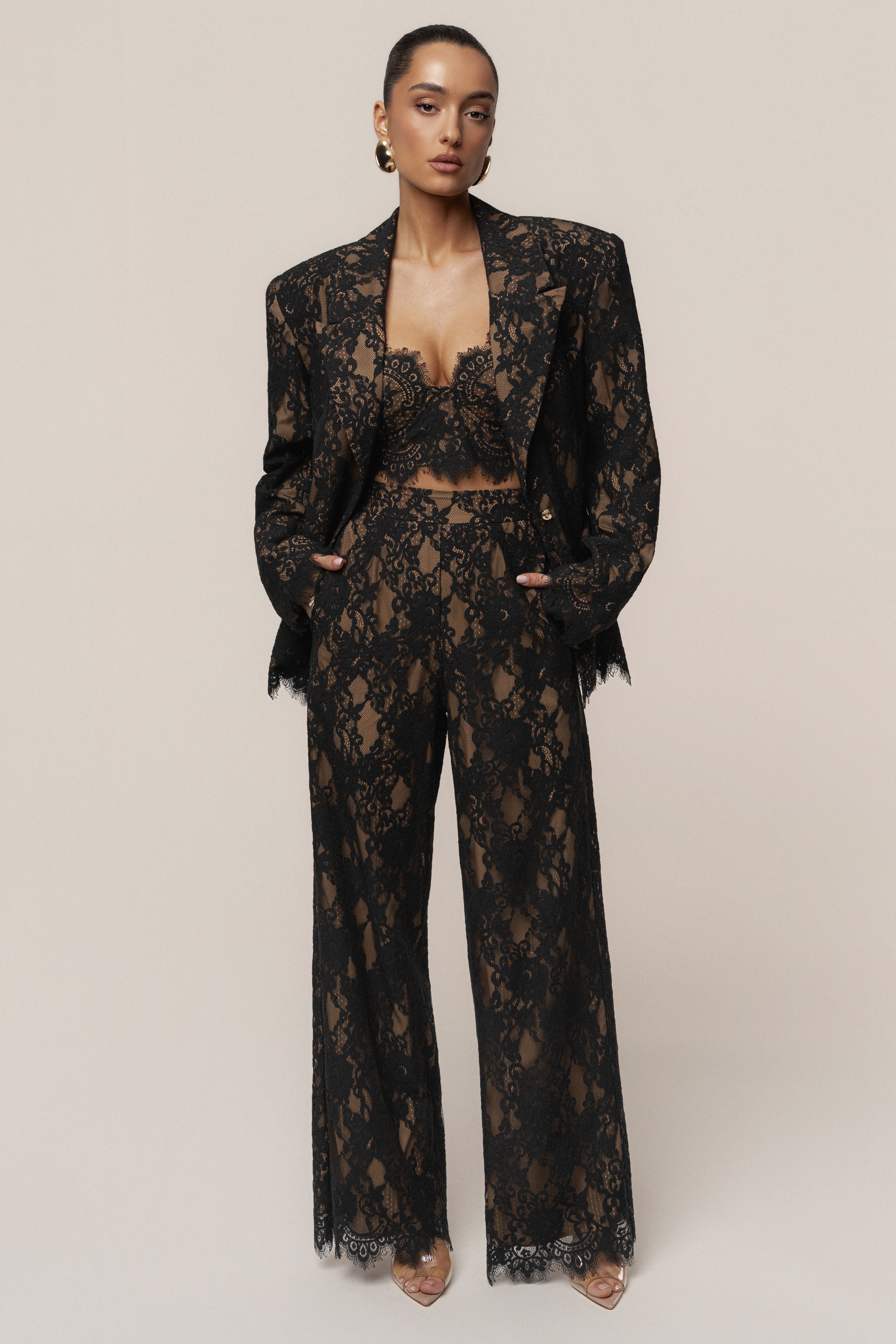 Black Forever Crush Lace Top