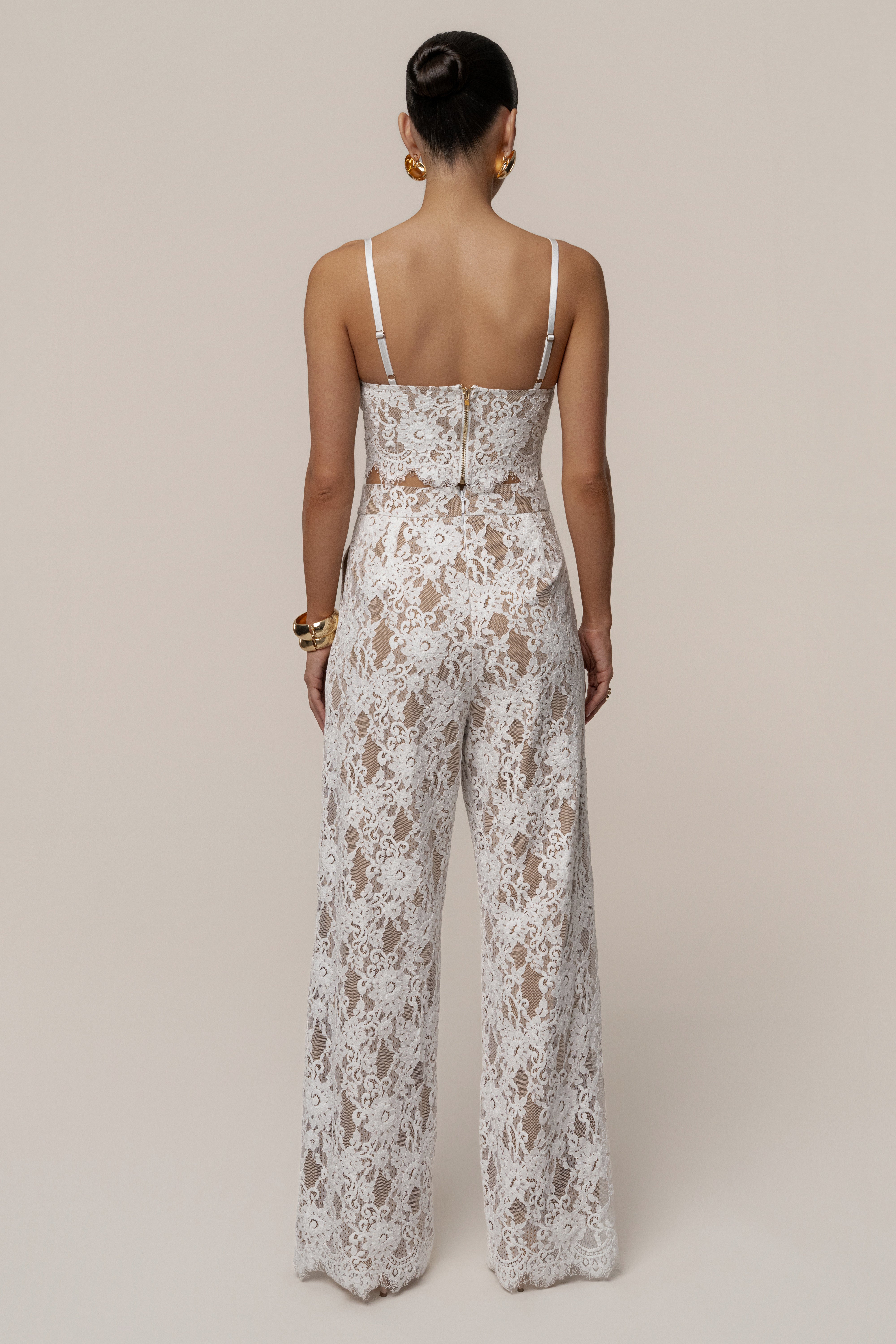 PRE-ORDER White Forever Crush Lace Pant PRE-ORDER White Forever Crush Lace Pant