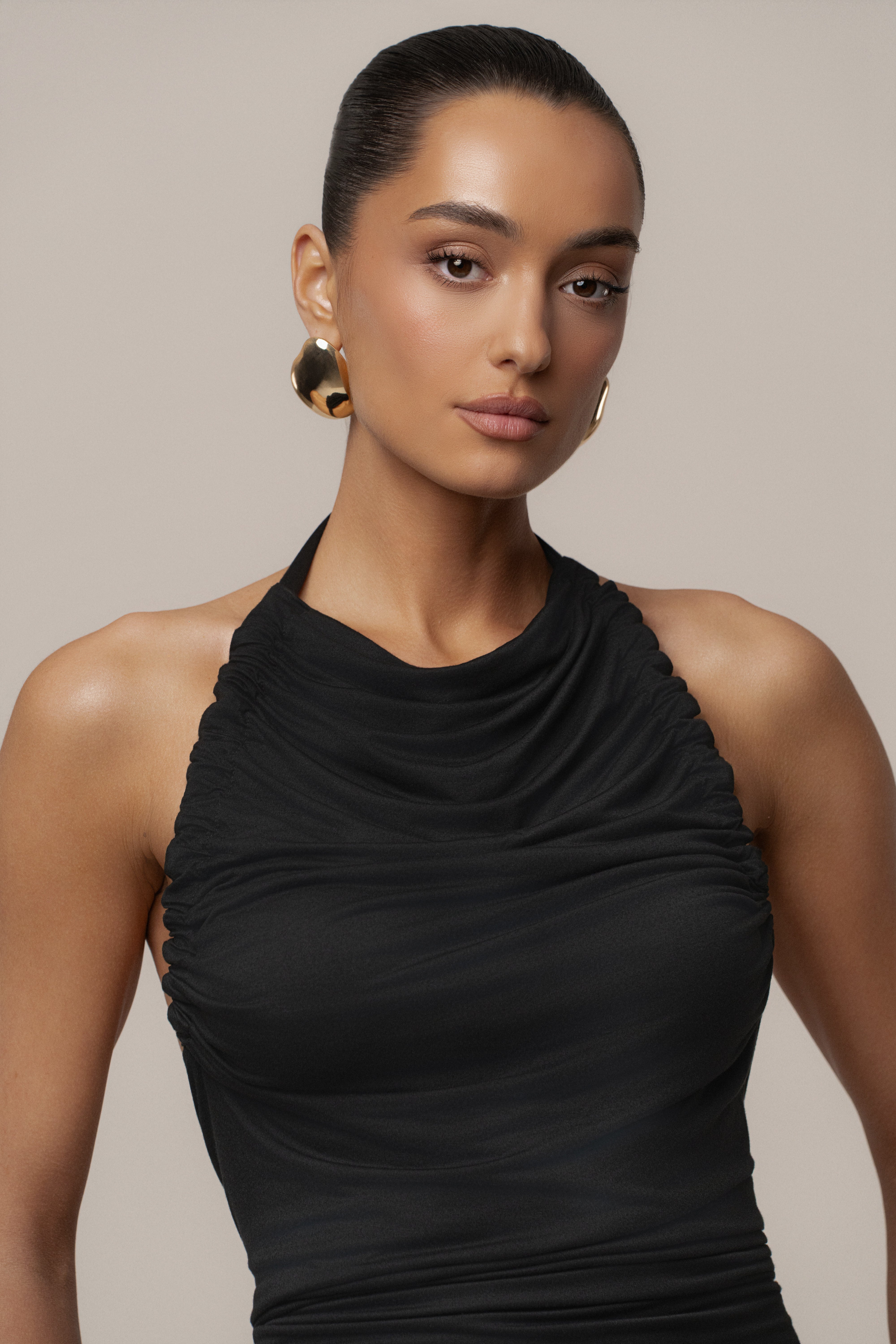 Black Isle Of Palms Maxi Dress