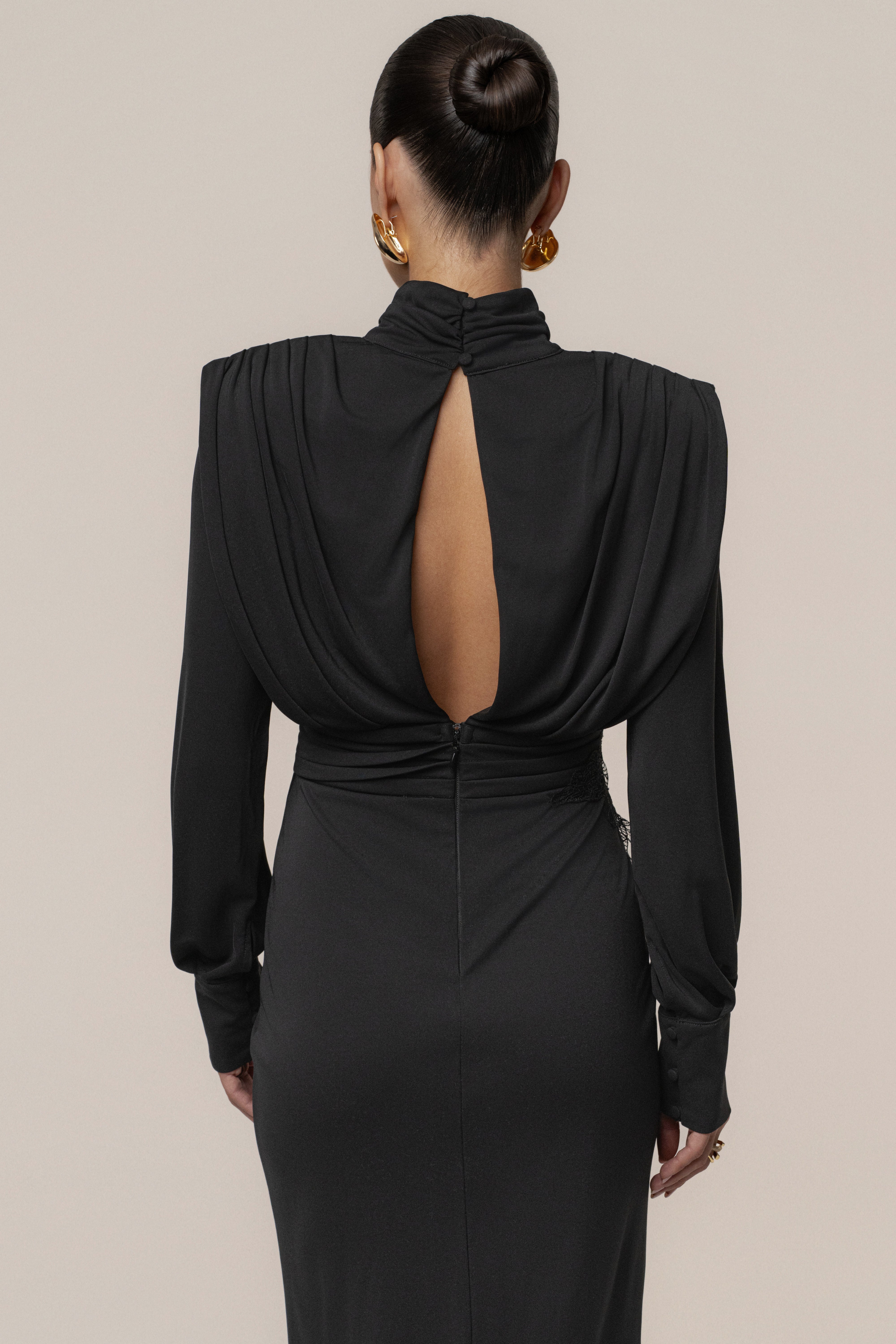 Black Radiance Maxi Gown - JLUXLABEL