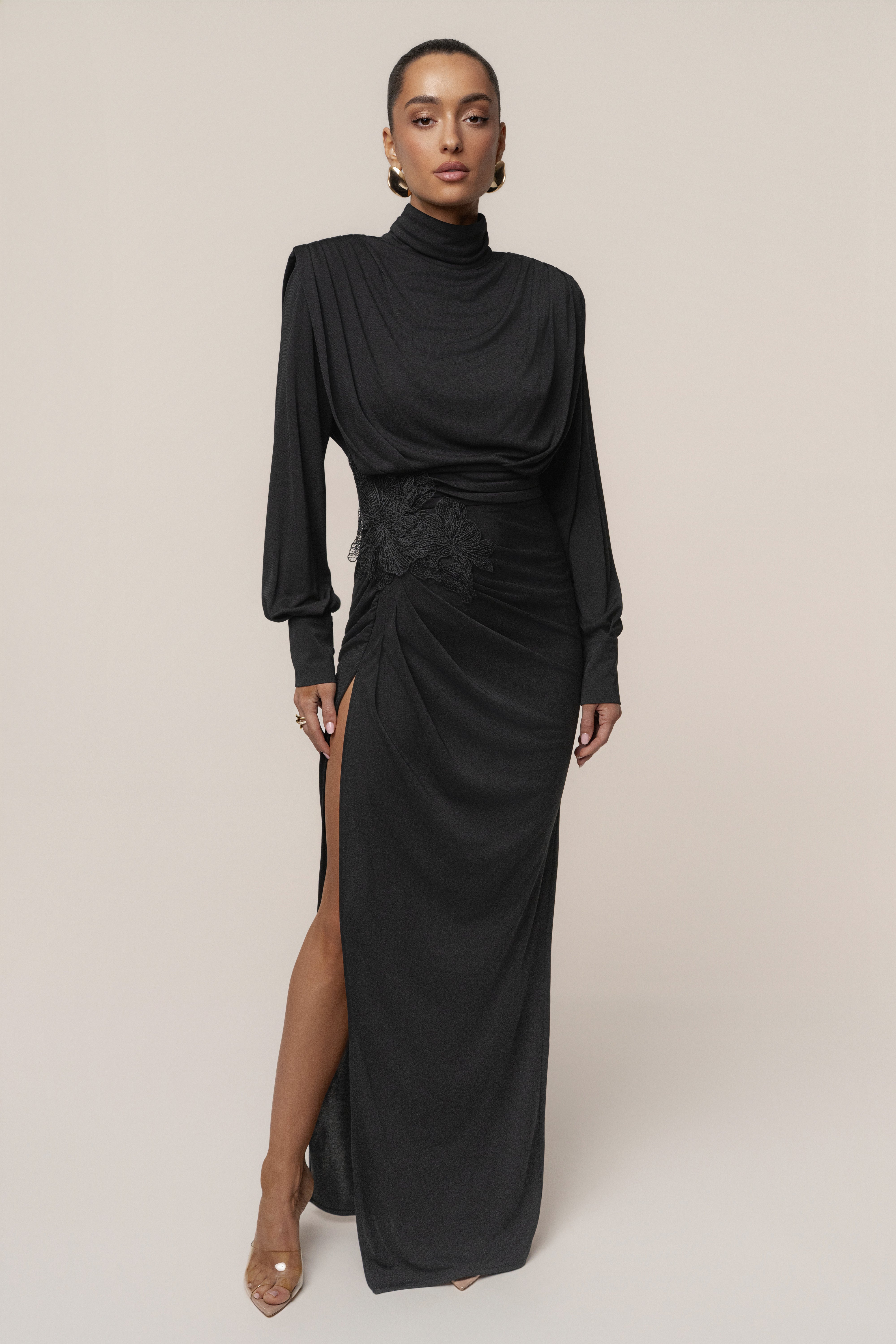 Black Radiance Maxi Gown - JLUXLABEL