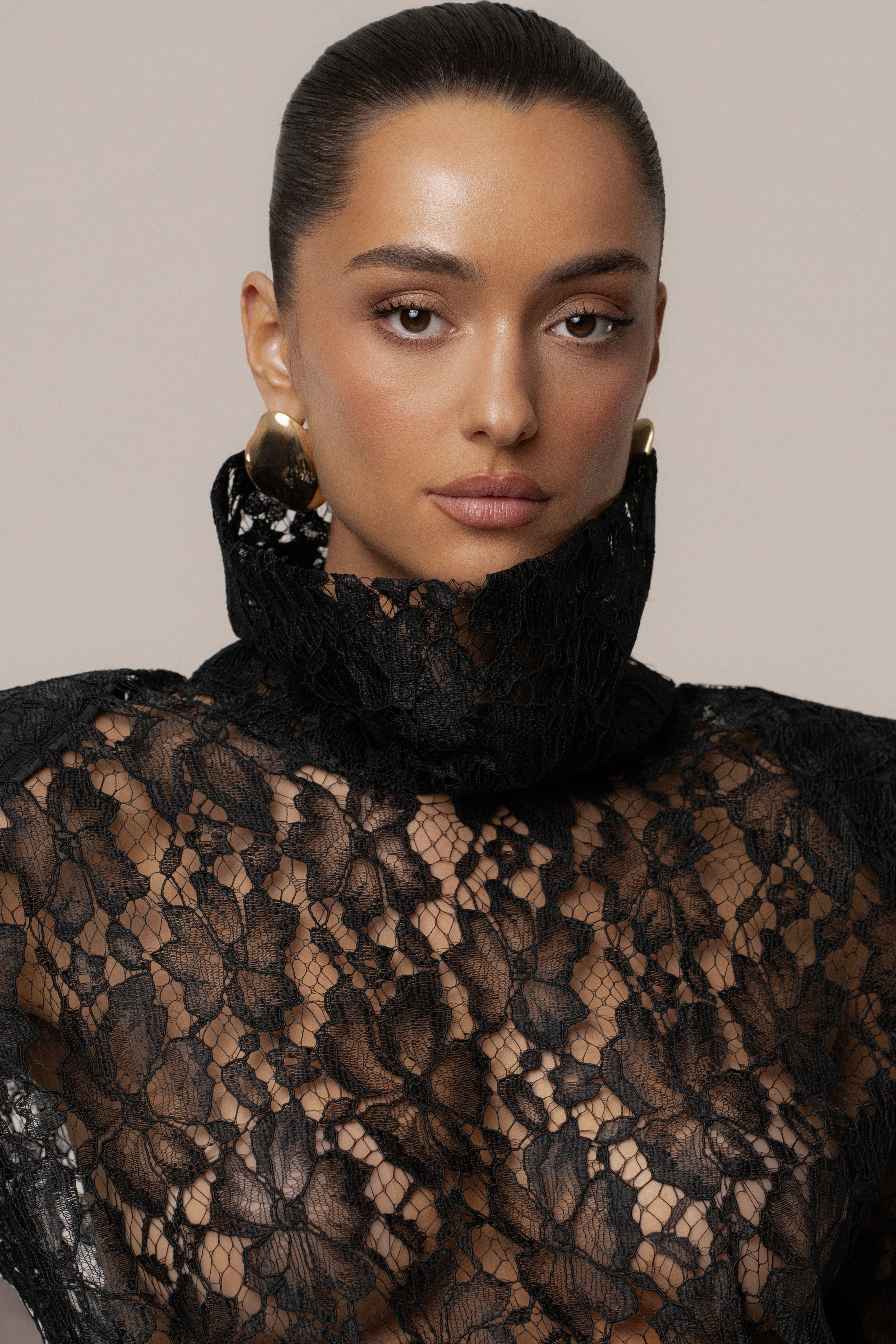 PRE-ORDER Black Devotion Lace Bodysuit & Skirt Set