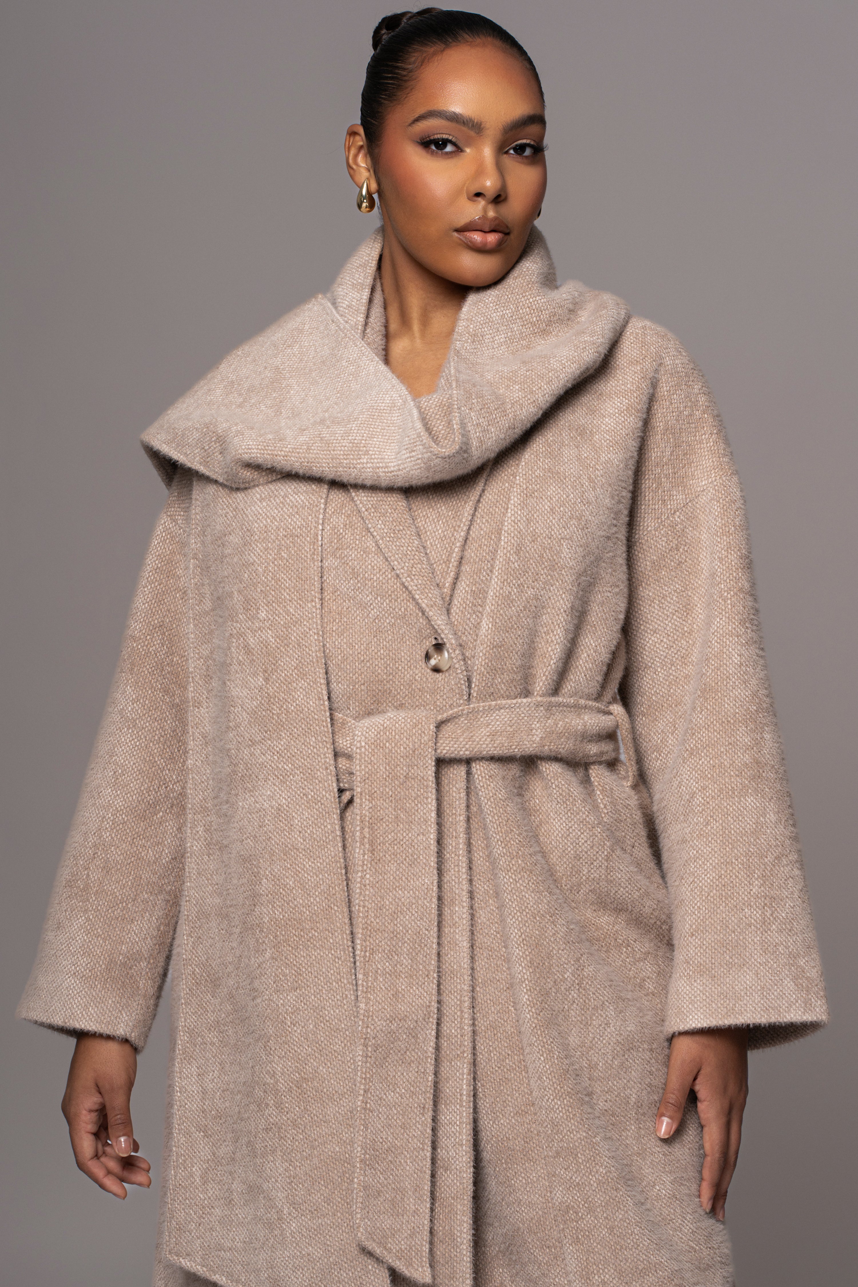 Beige Jonah Coat - JLUXLABEL