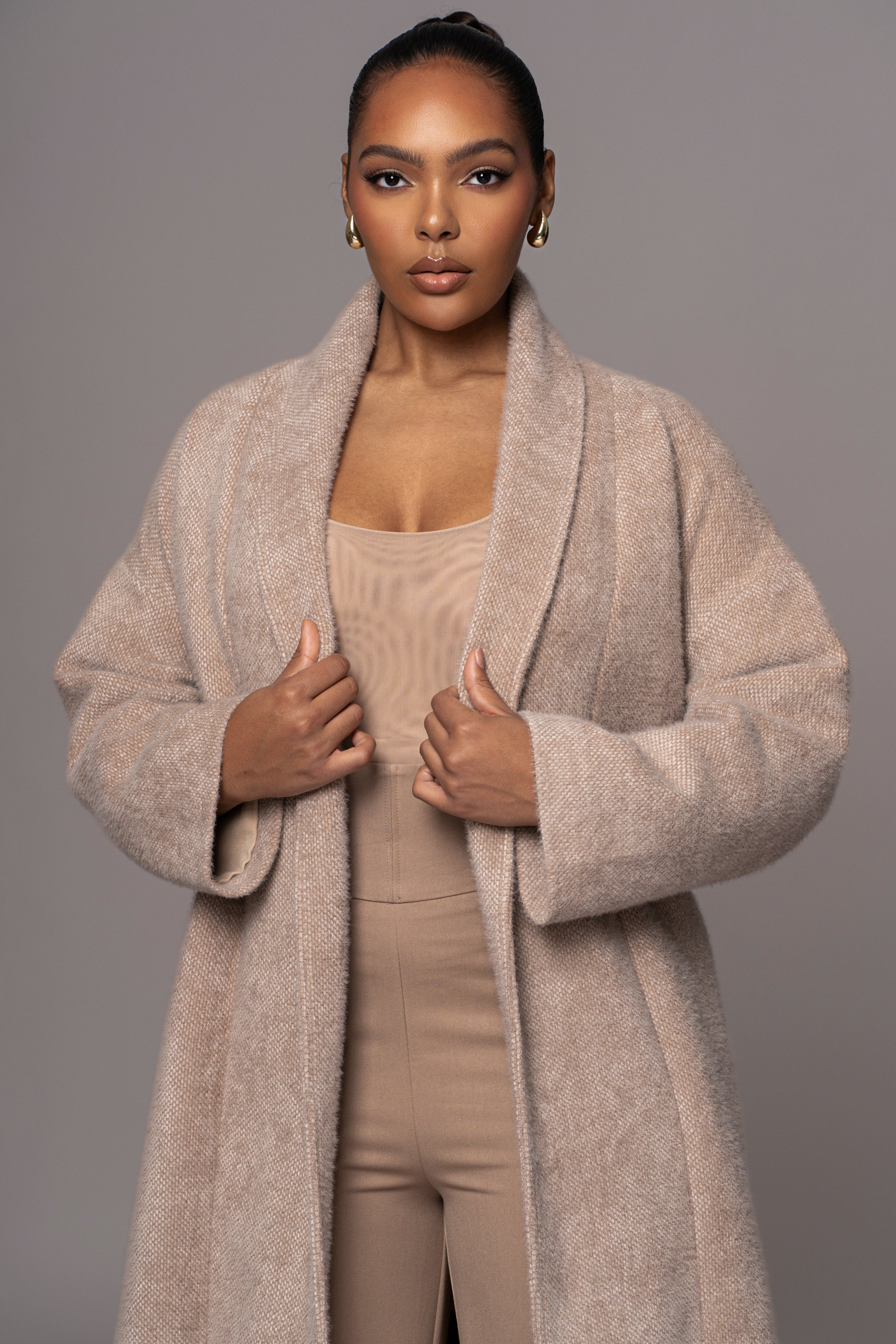 Beige Jonah Coat - JLUXLABEL