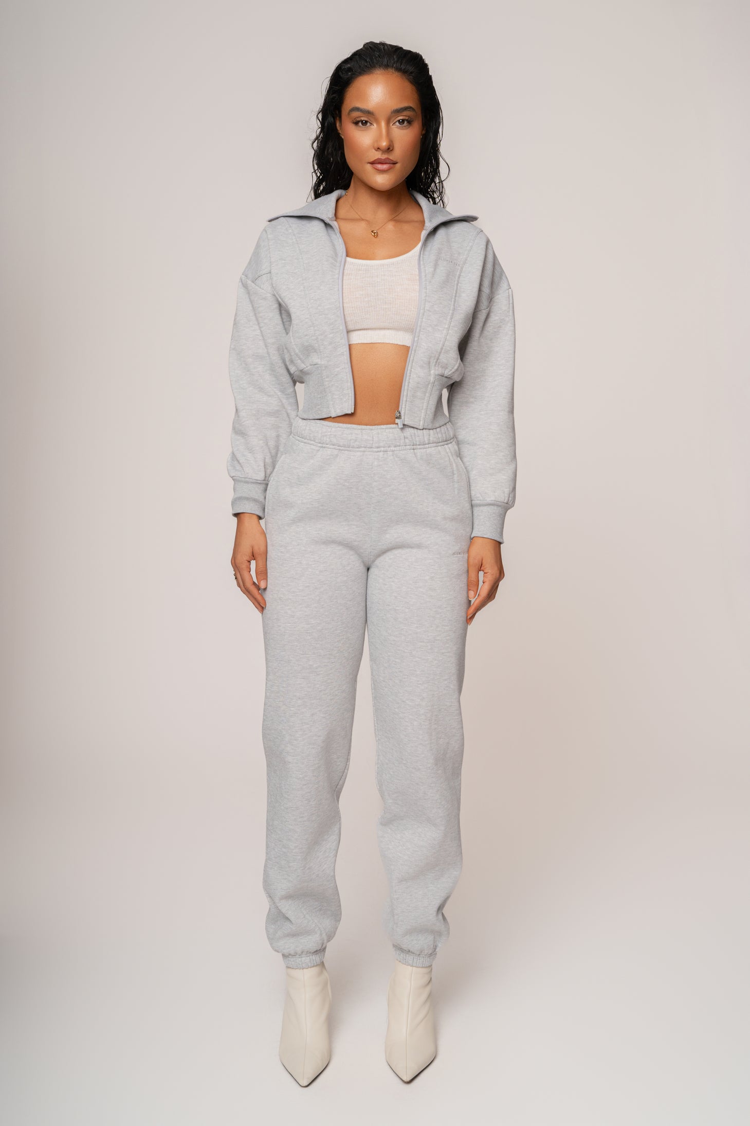 Heather Grey JLUXLABEL Logo Sweatpants - JLUXLABEL