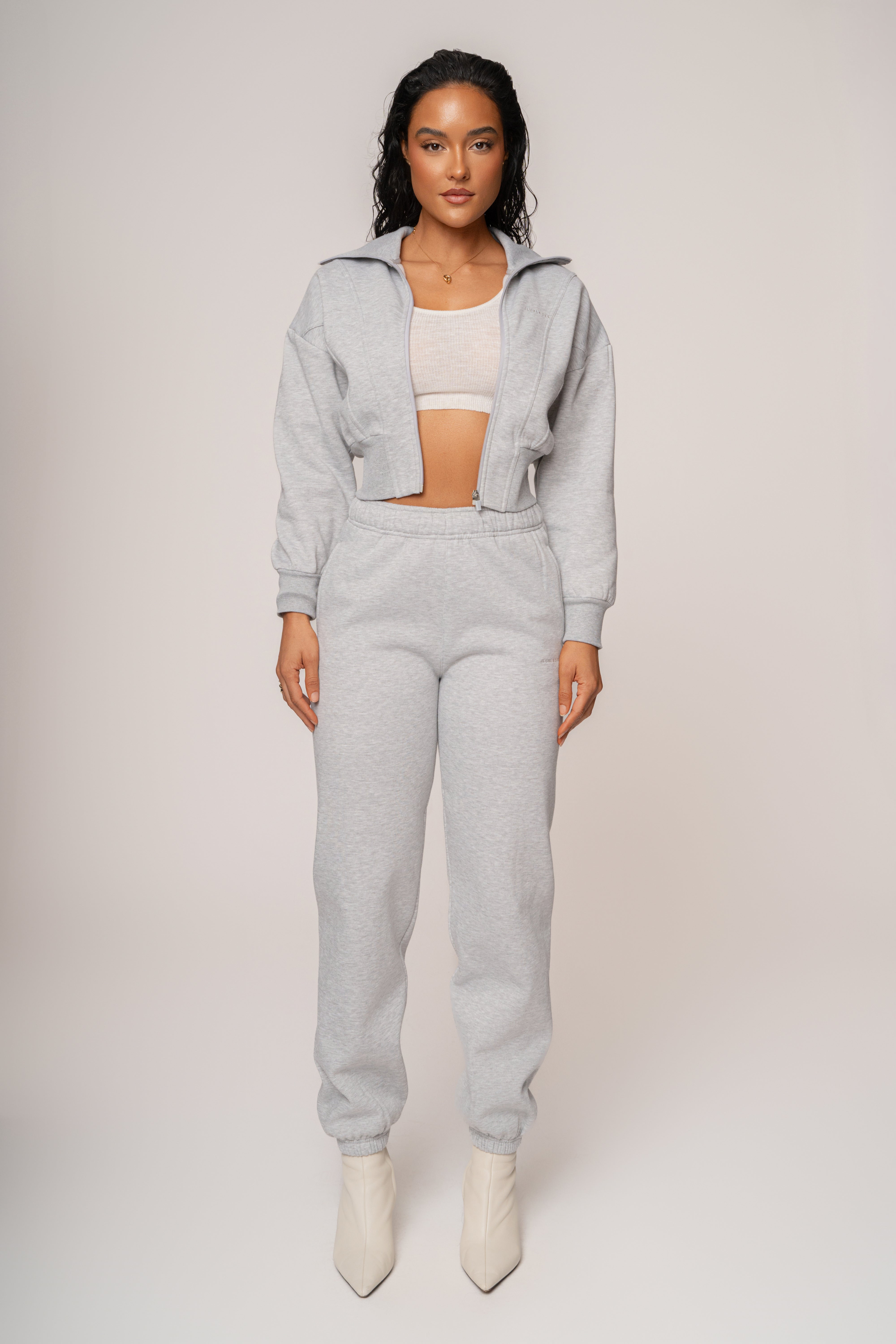 Heather Grey JLUXLABEL Logo Sweatpants