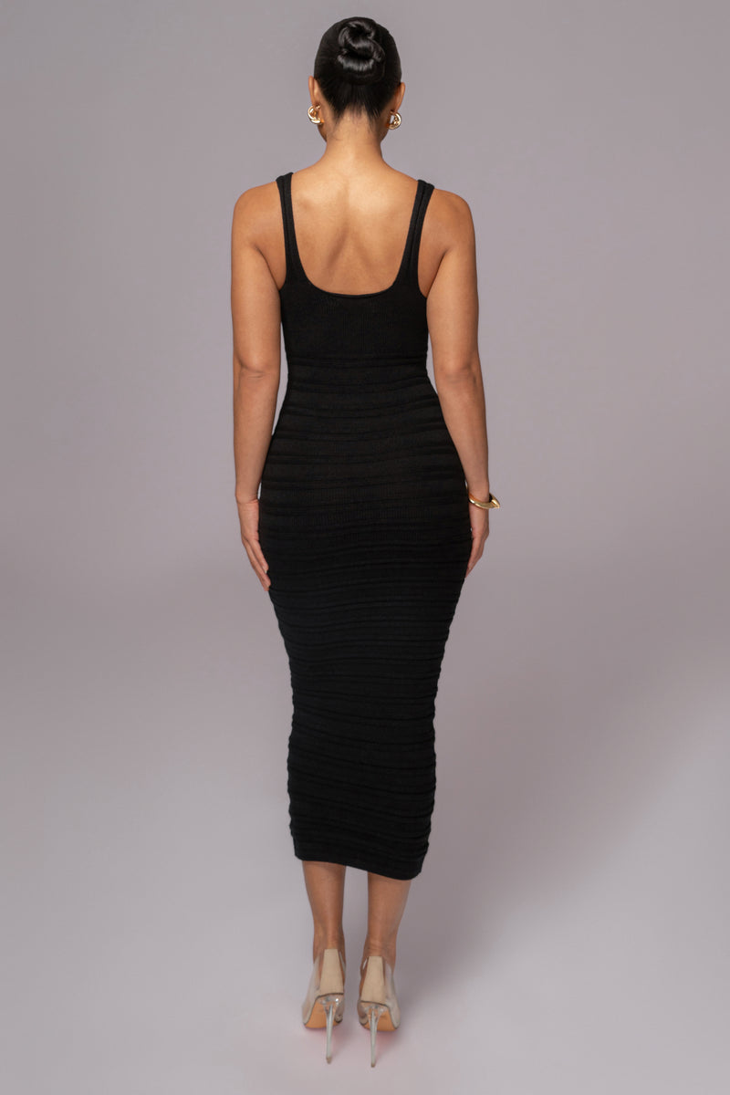 Black Mayaa Midi Dress