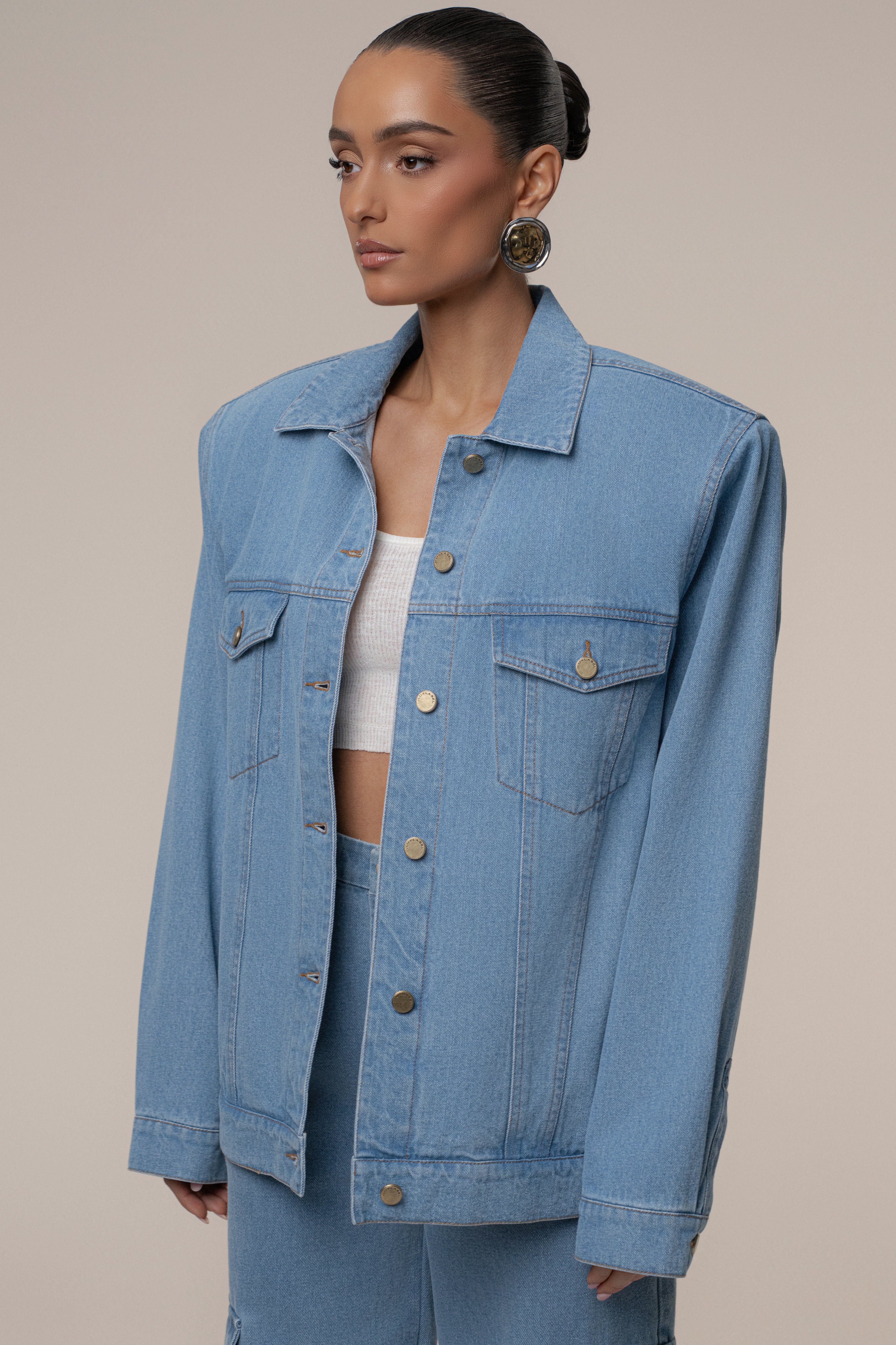 Medium Wash Next Phase Denim Jacket - JLUXLABEL